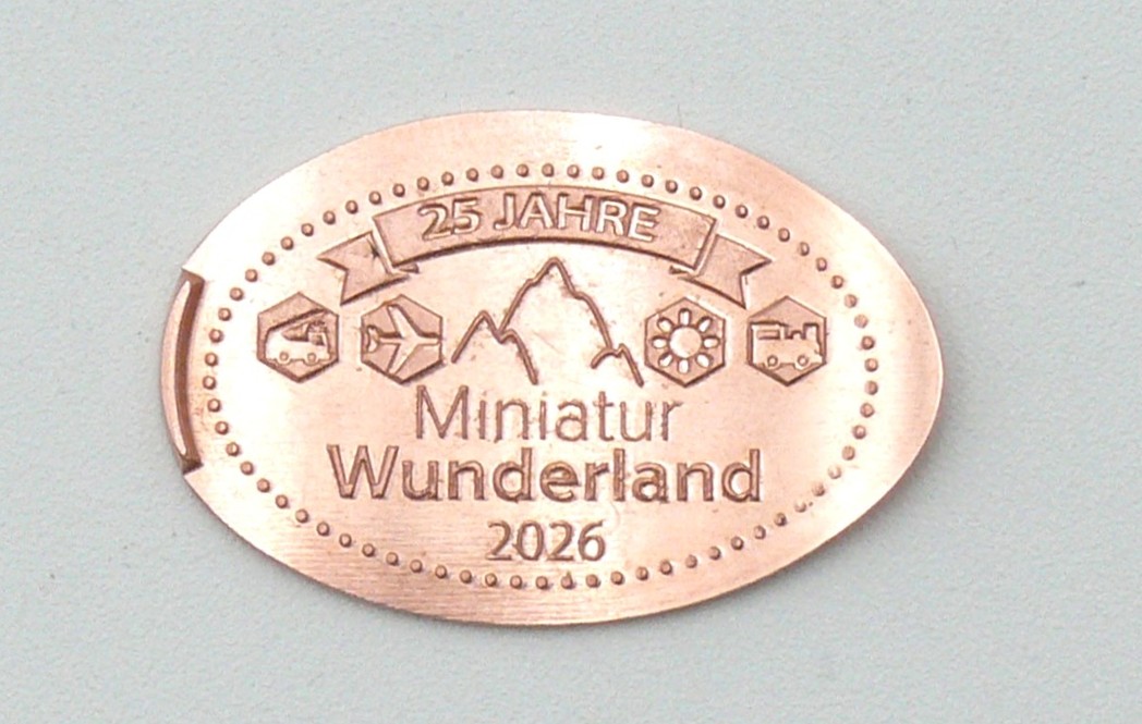 Elongated Coin Motif "Steamtrain"