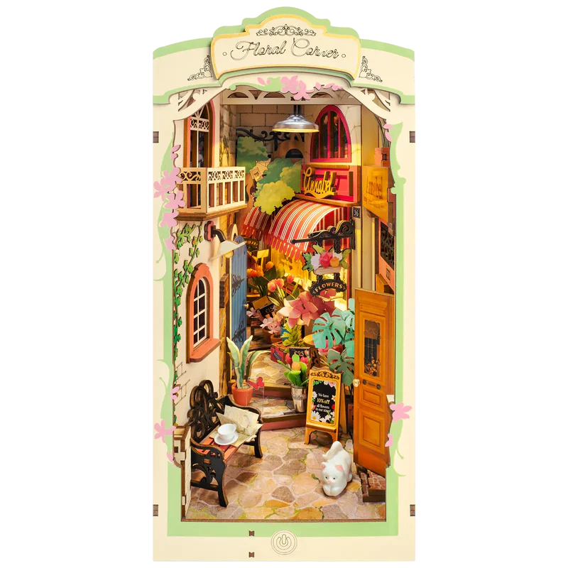 Holzbaussatz / Book Nook - Floral Corner - TGB09