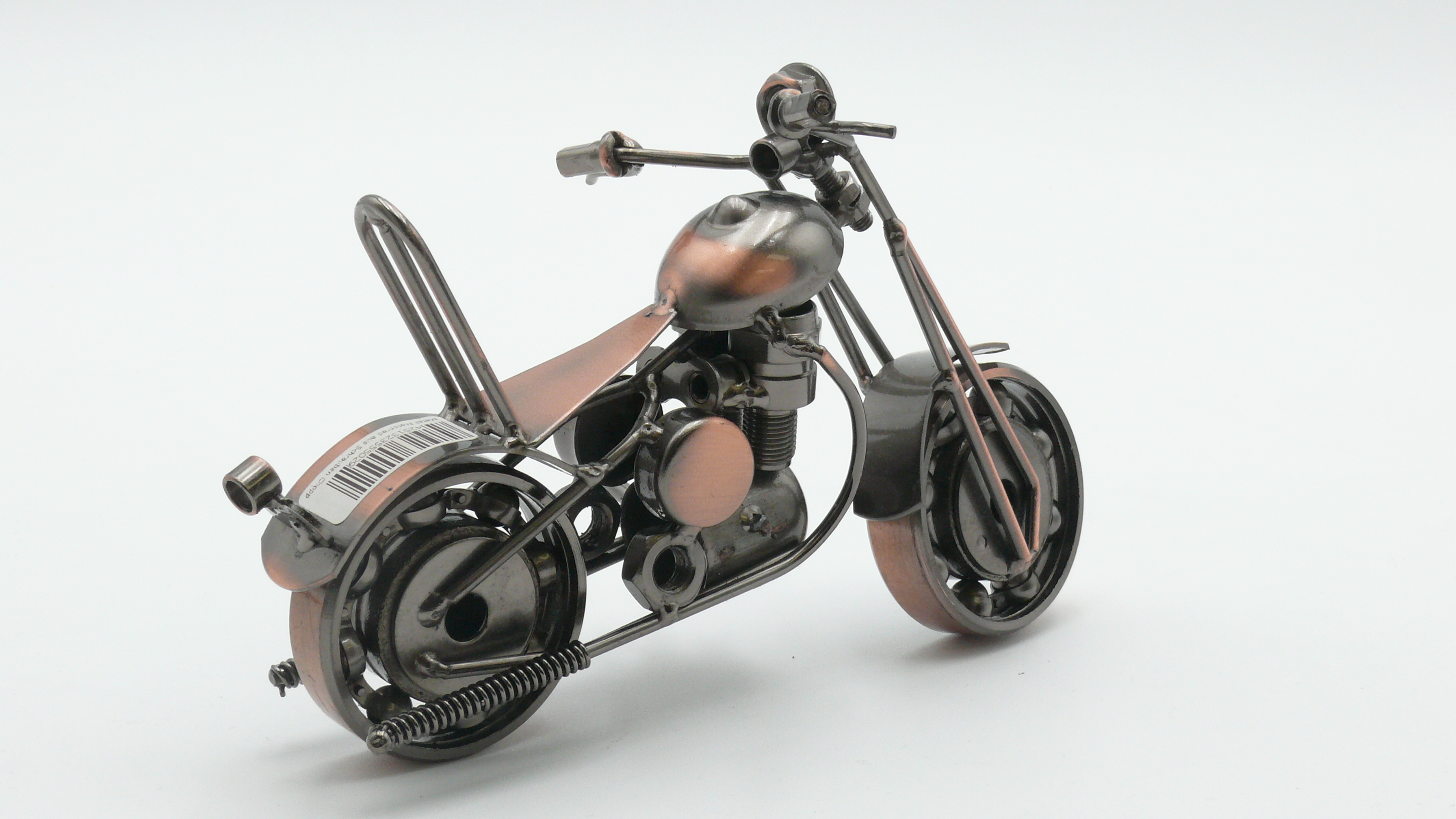 Metall Motorrad aus Schrauben - Chopper