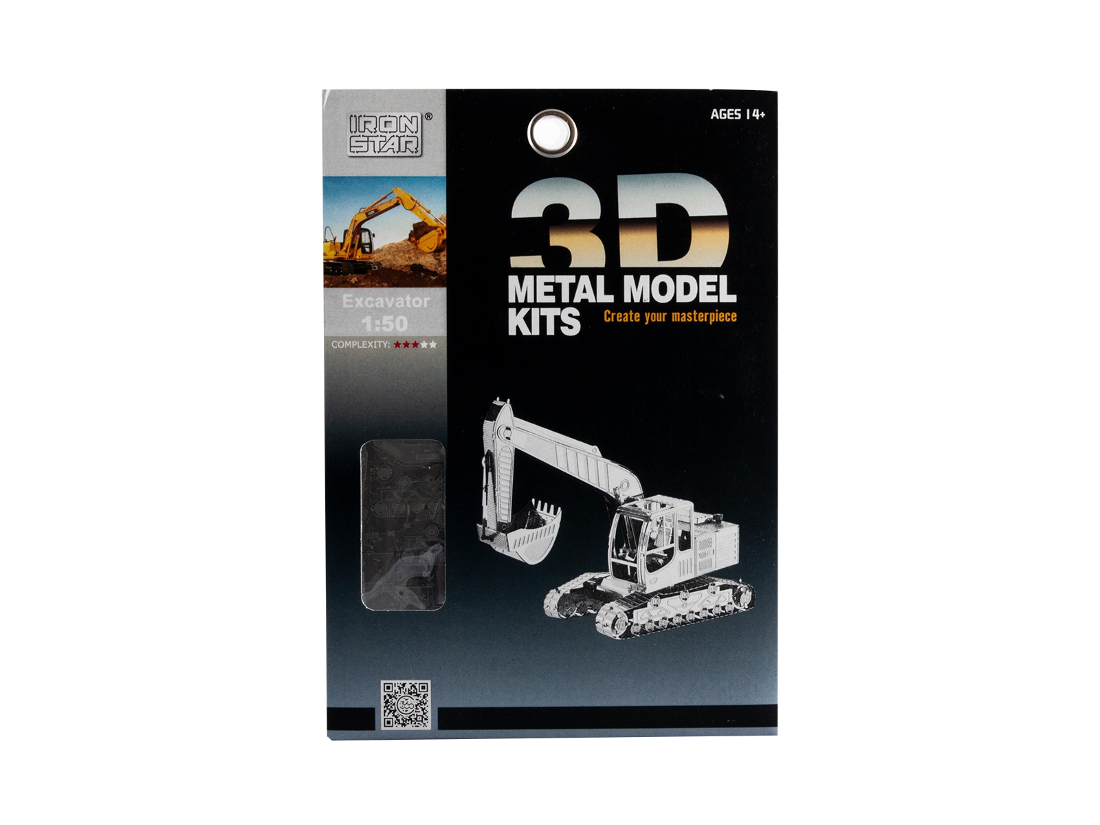 Mini 3D Metal Model Excavator