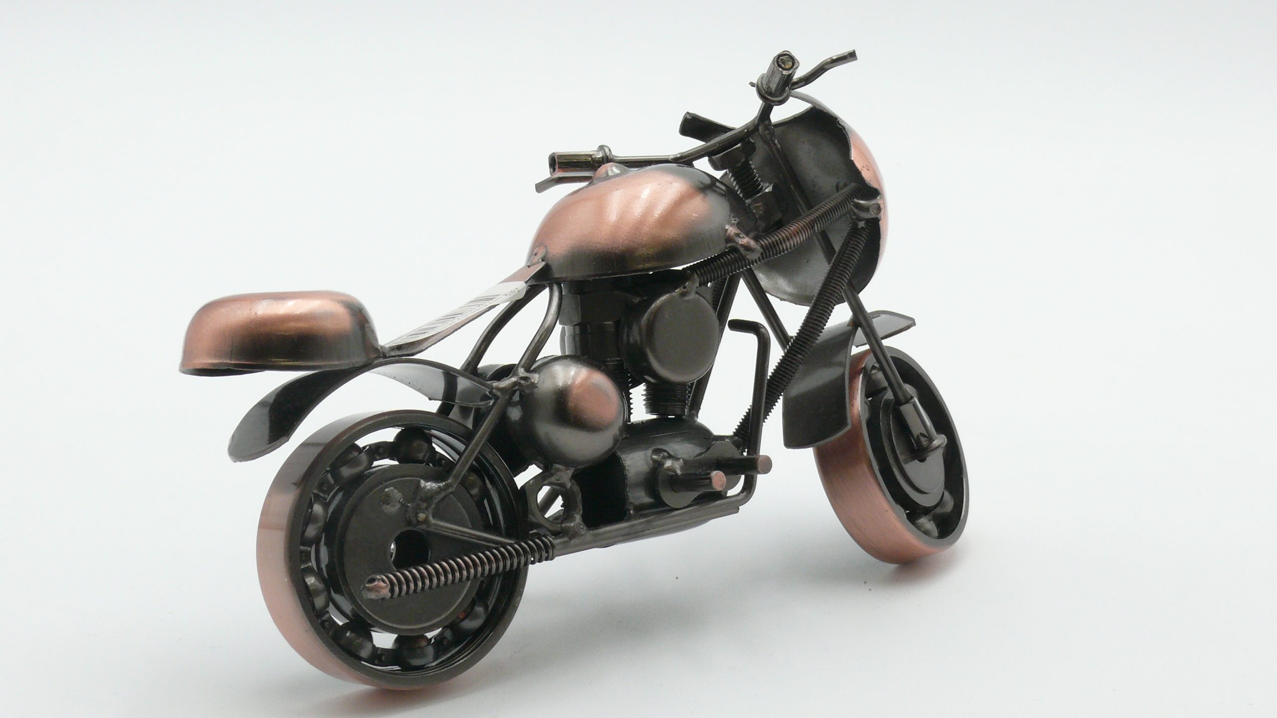 Metal Motorcycle Made from Bolts - Sport