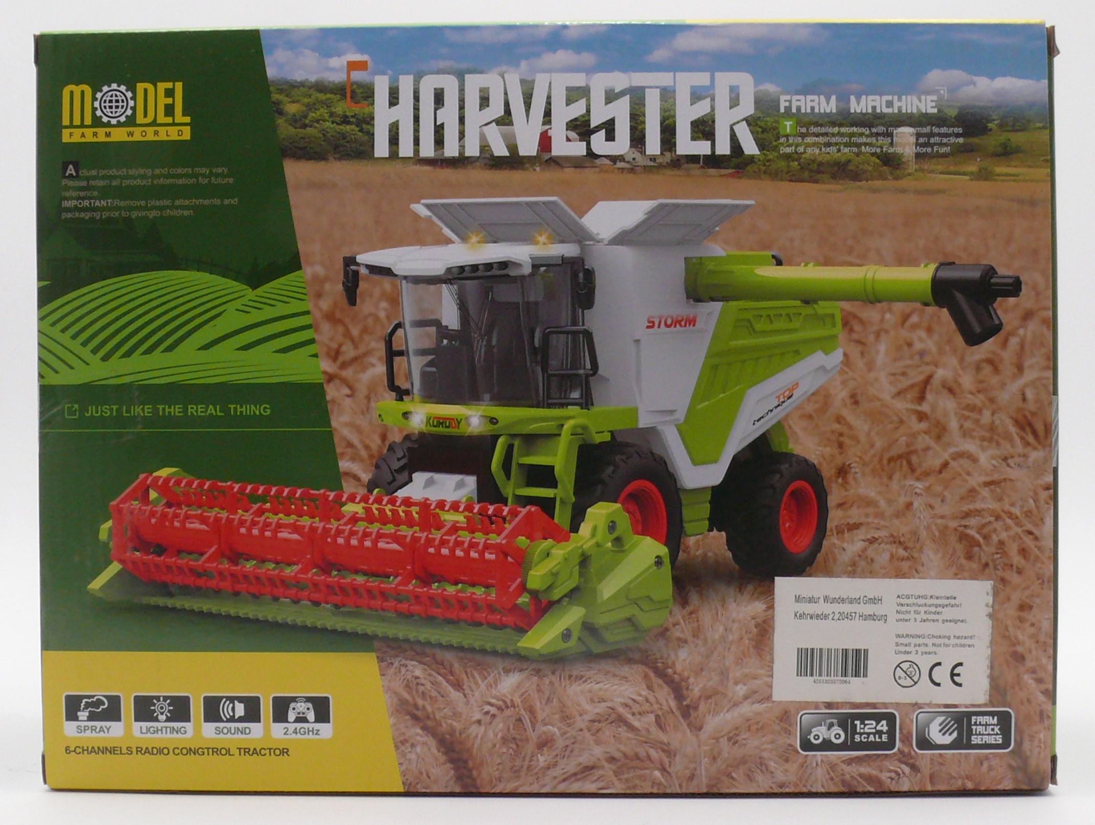 Remote-Controlled Combine Harvester