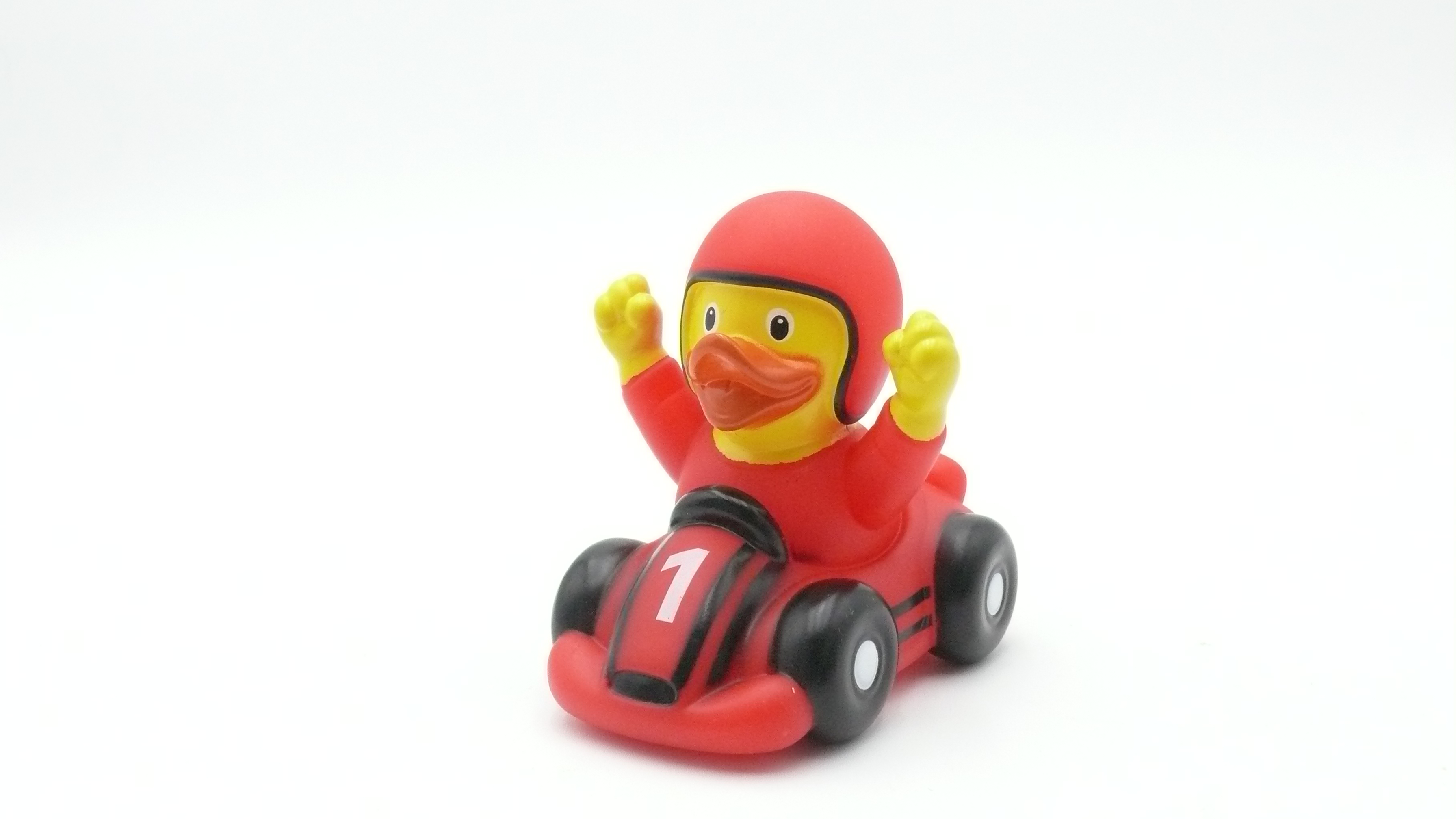 Badeente - Rennfahrer