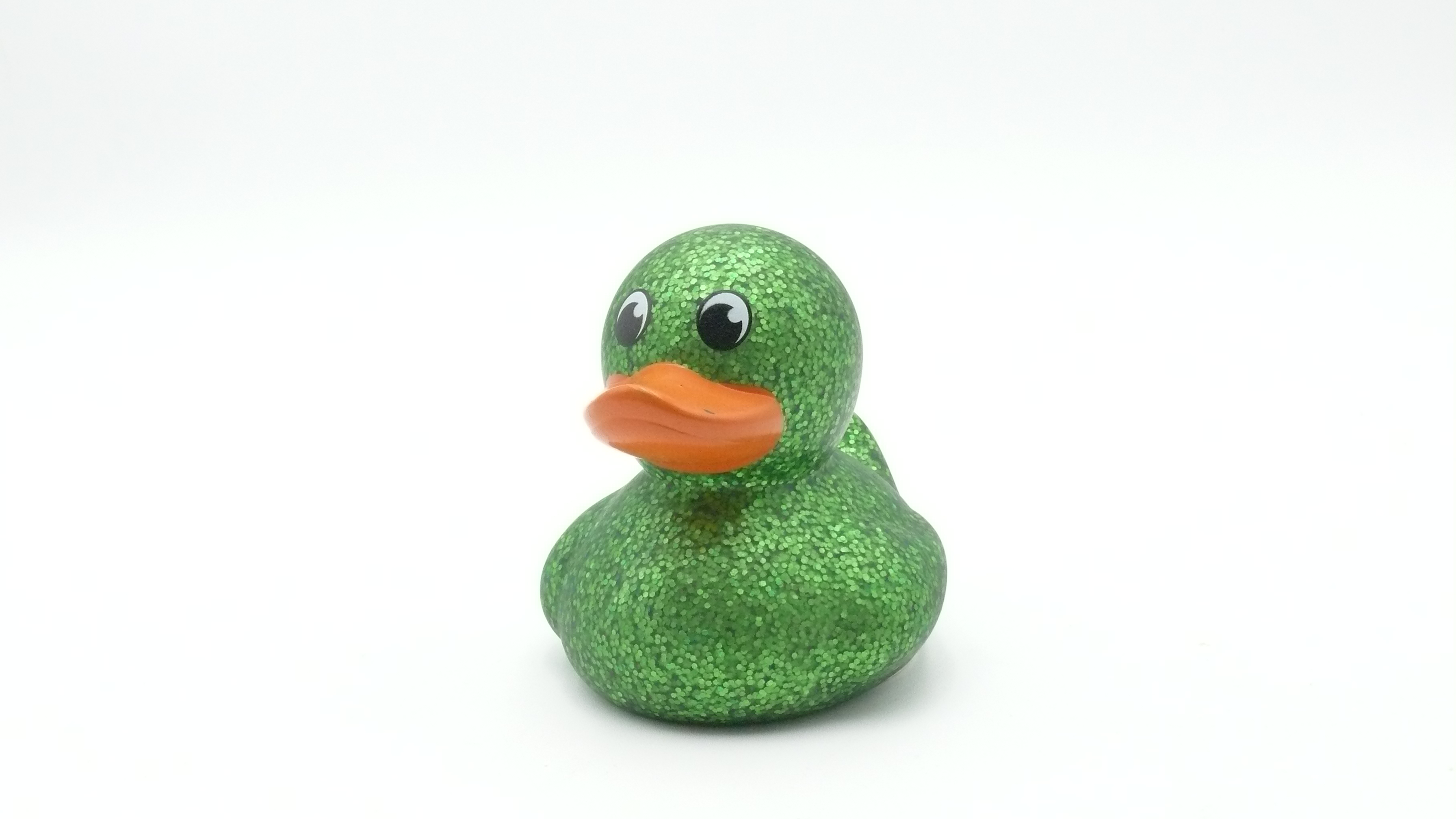 Badeente - Glitter, grün
