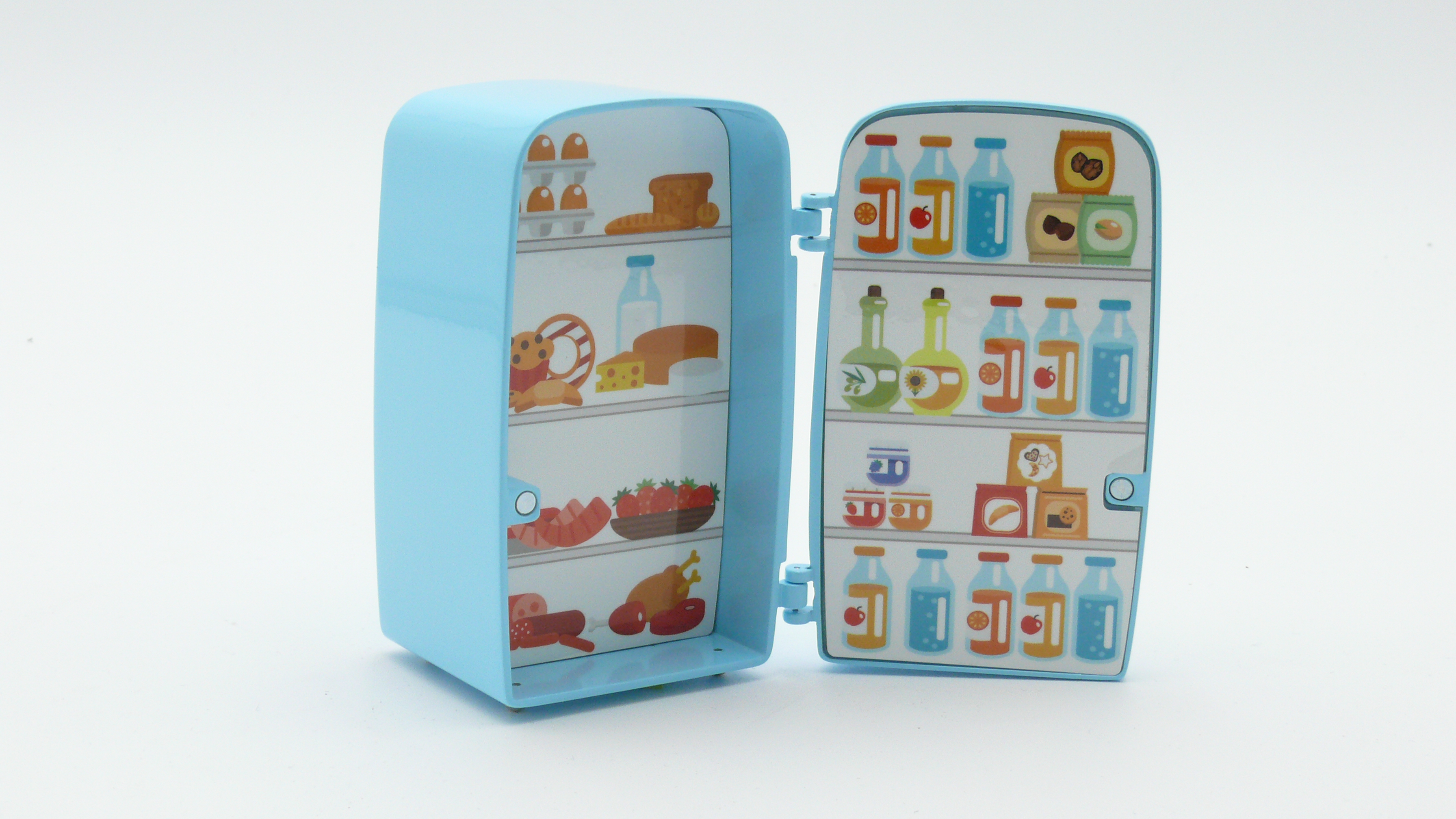 Blue Fridge Miniature Clock