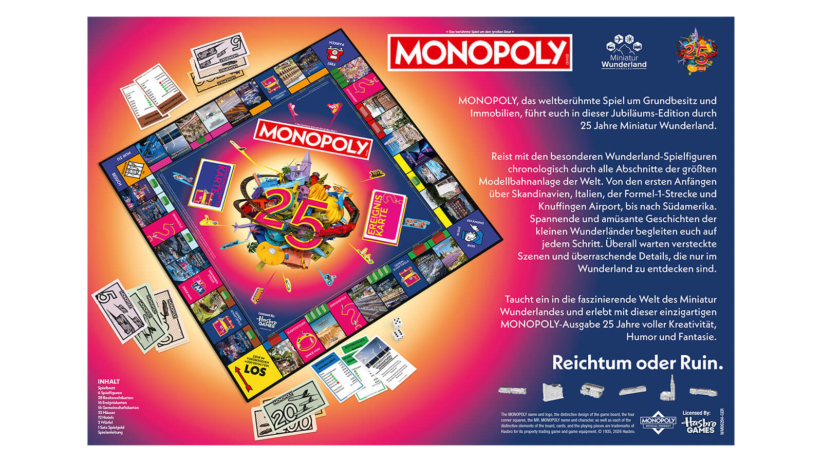 Monopoly "25 Years of Miniatur Wunderland" Edition