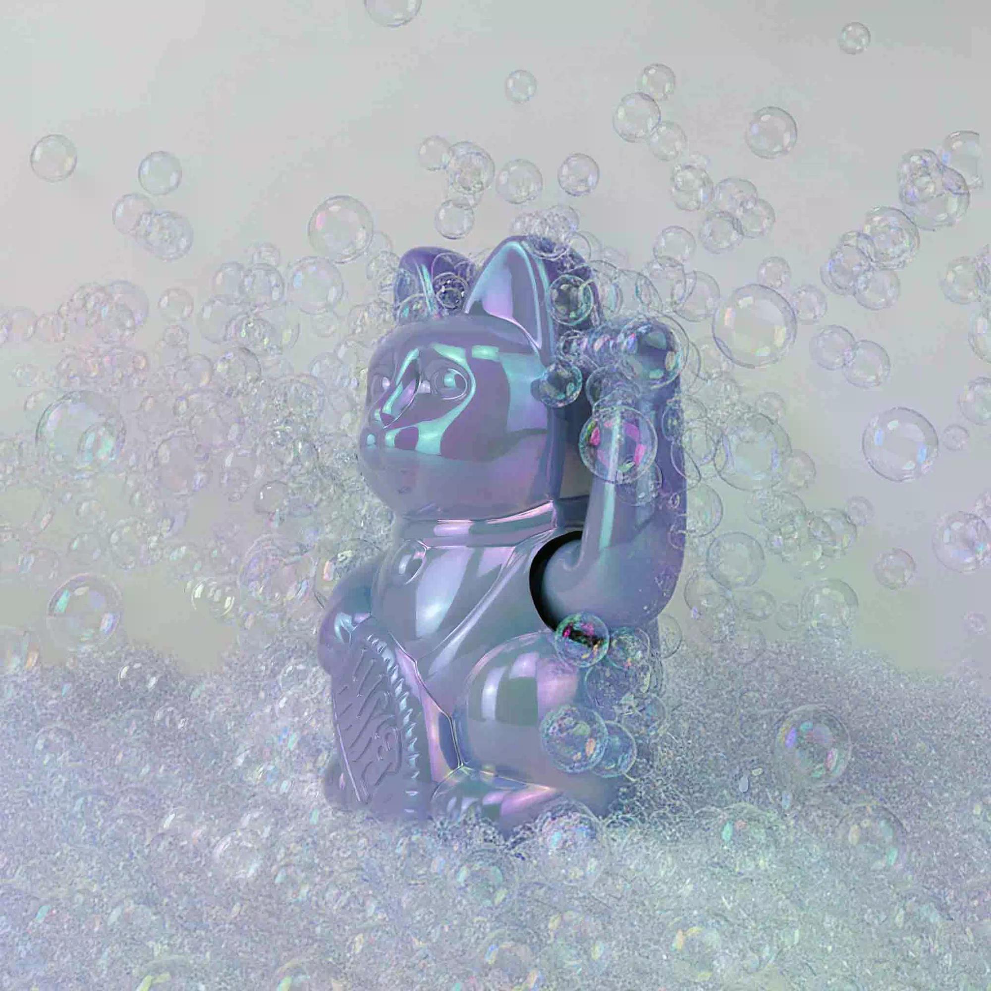 Waving Cat / Maneki Neko | Mini - Bubble Blue