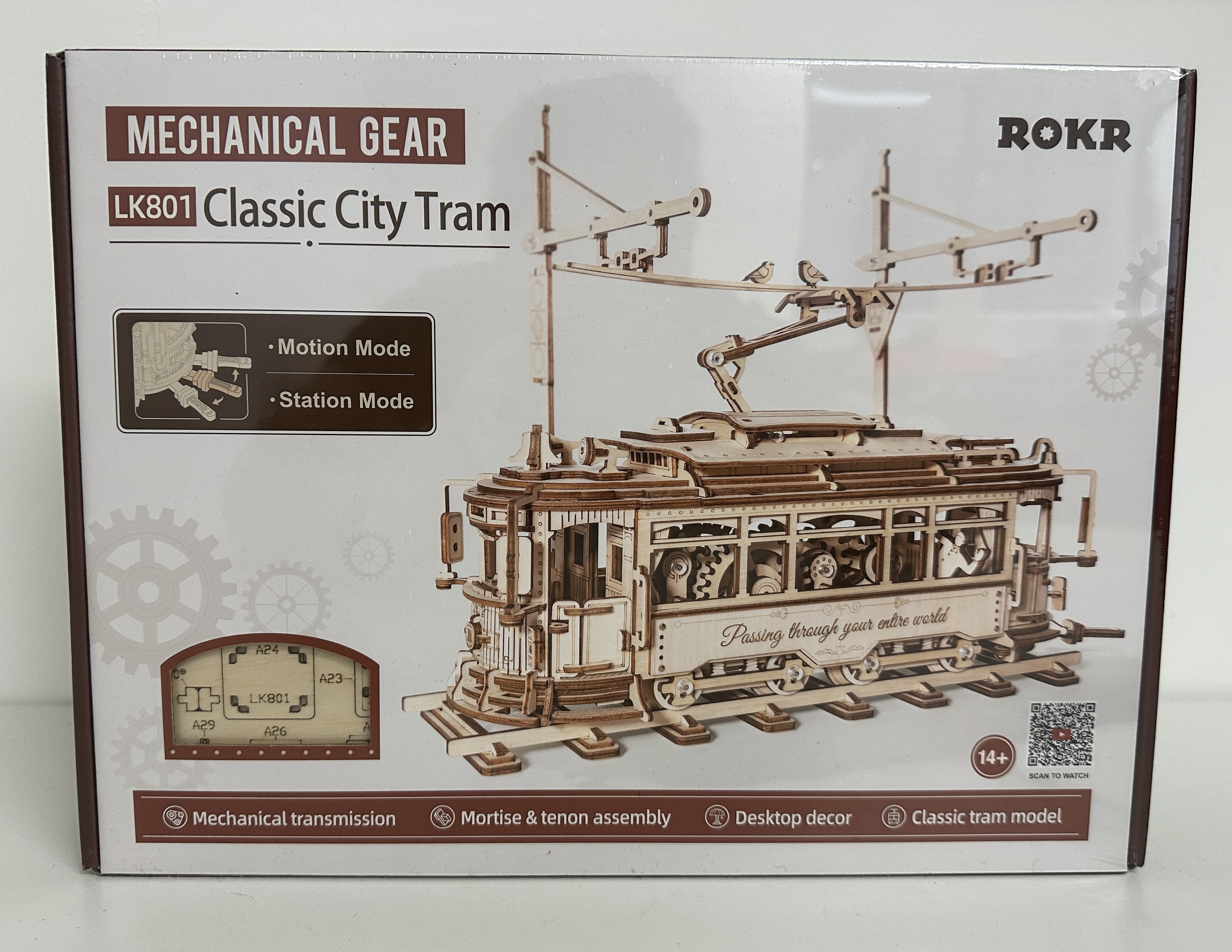 Holzbausatz - Classic City Tram - LK801 von Robotime