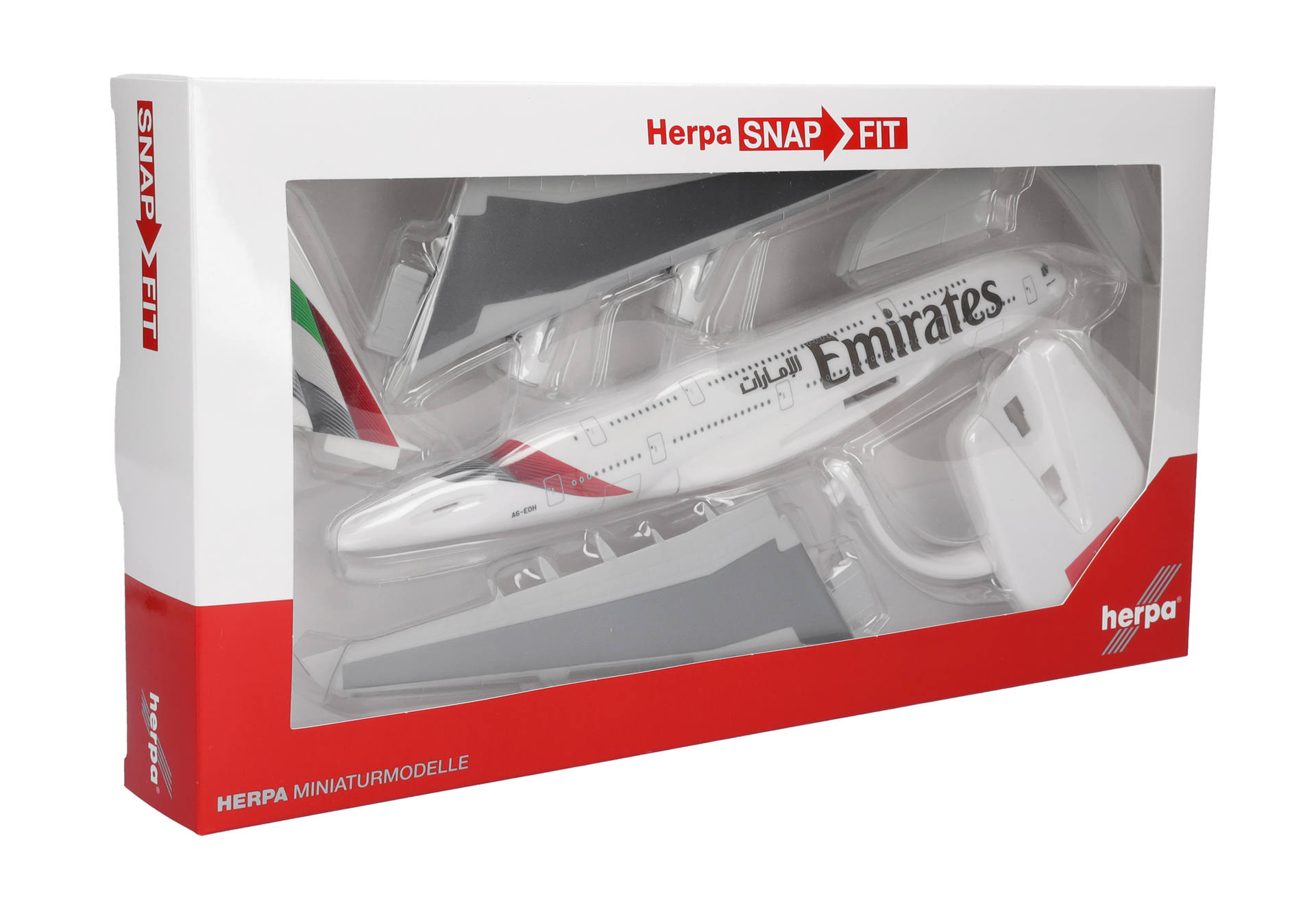Herpa 614948 Airbus A380 Emirates A6-E0H 1:250