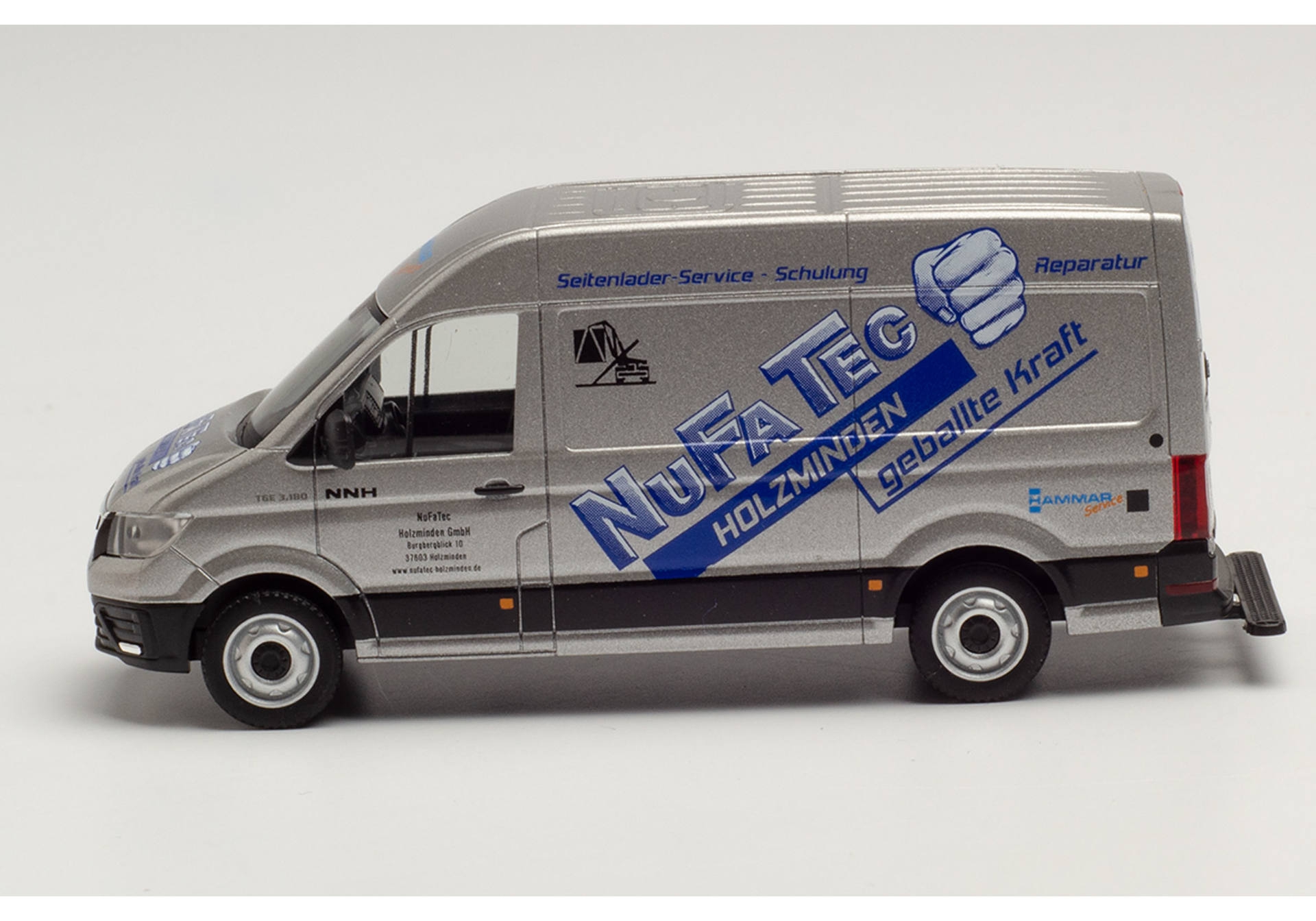 Herpa 096041 MAN TGE Kasten HD NuFaTac Hammar Model H0 1:87