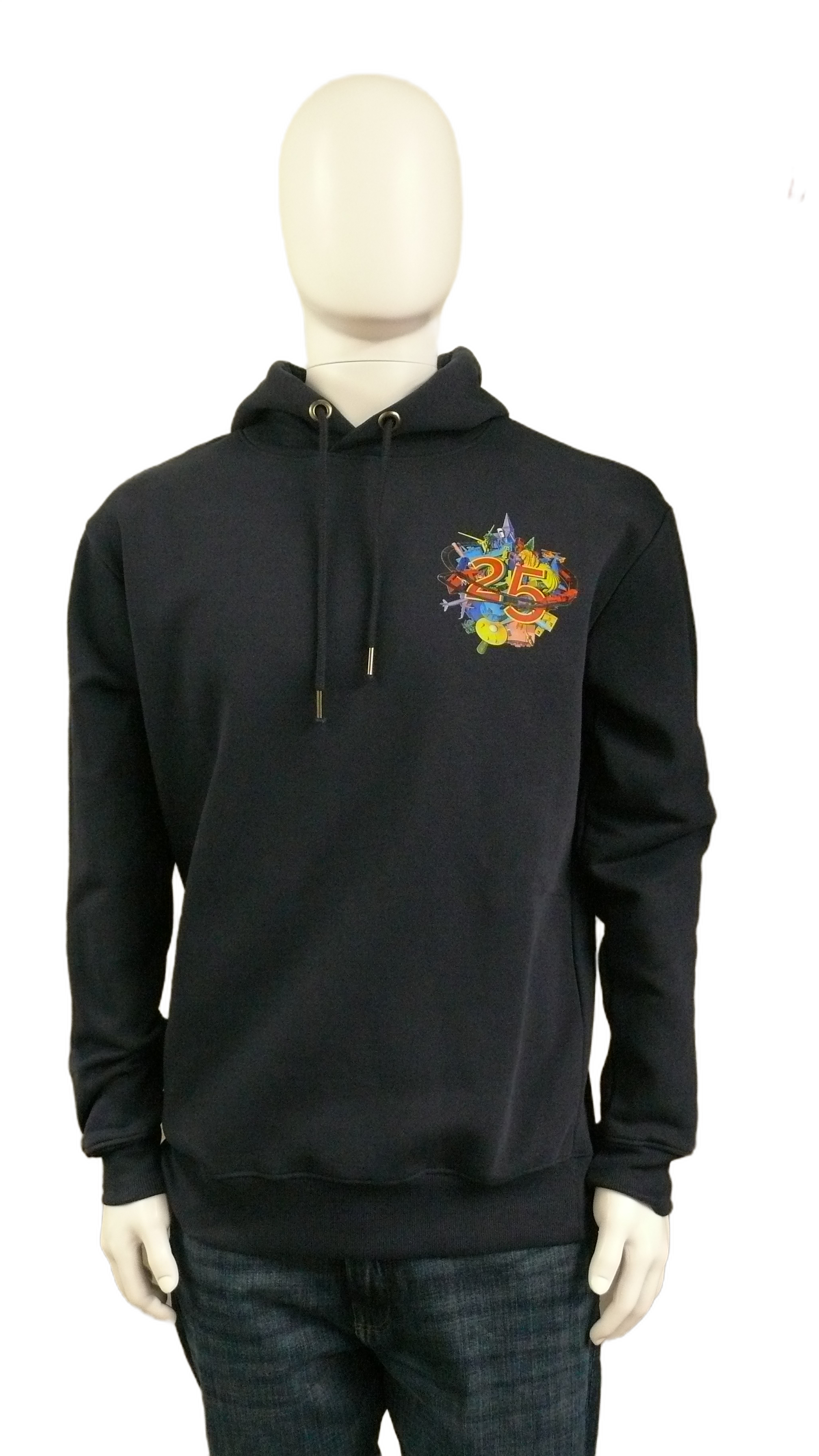 Miniatur Wunderland Hoodie – 25 Years of Miniatur Wunderland – Anniversary Logo, Blue
