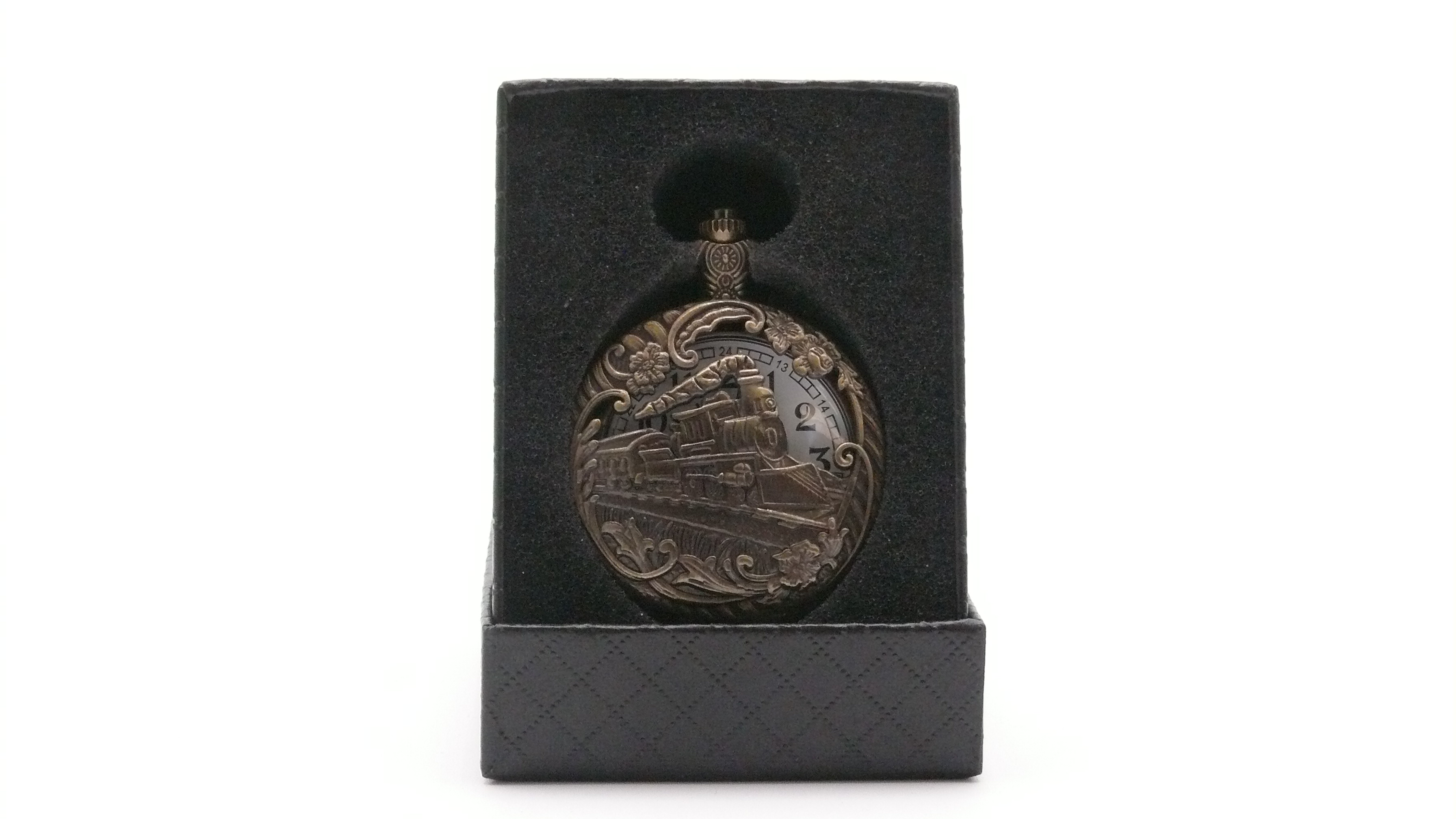 Taschenuhr Dampflok