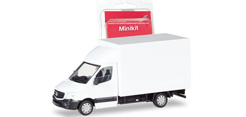 Herpa 013437 MiniKit Mercedes Benz Sprinter Koffer 1:87