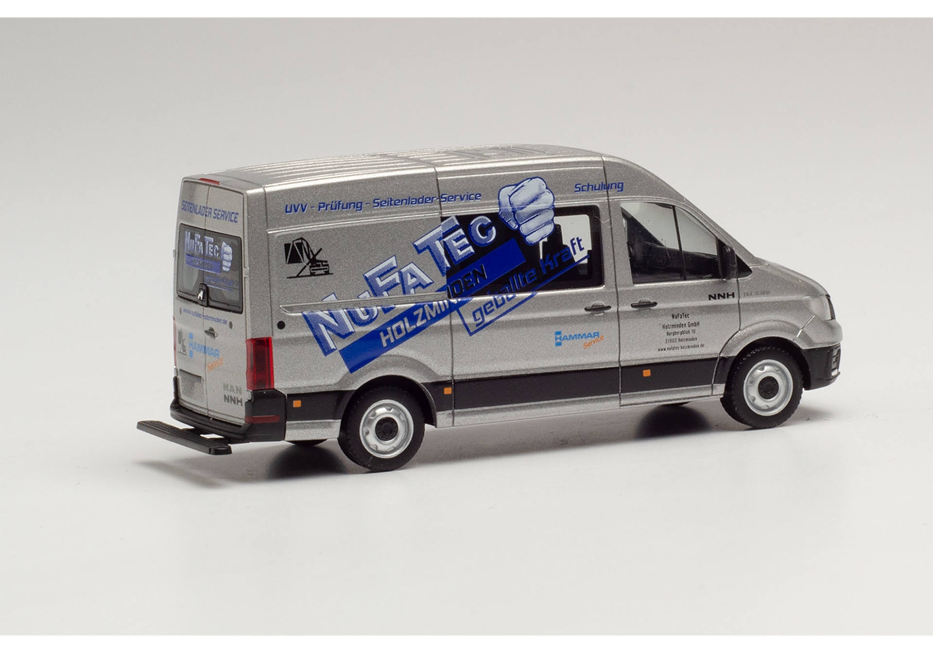 Herpa 096041 MAN TGE Kasten HD NuFaTac Hammar Model H0 1:87