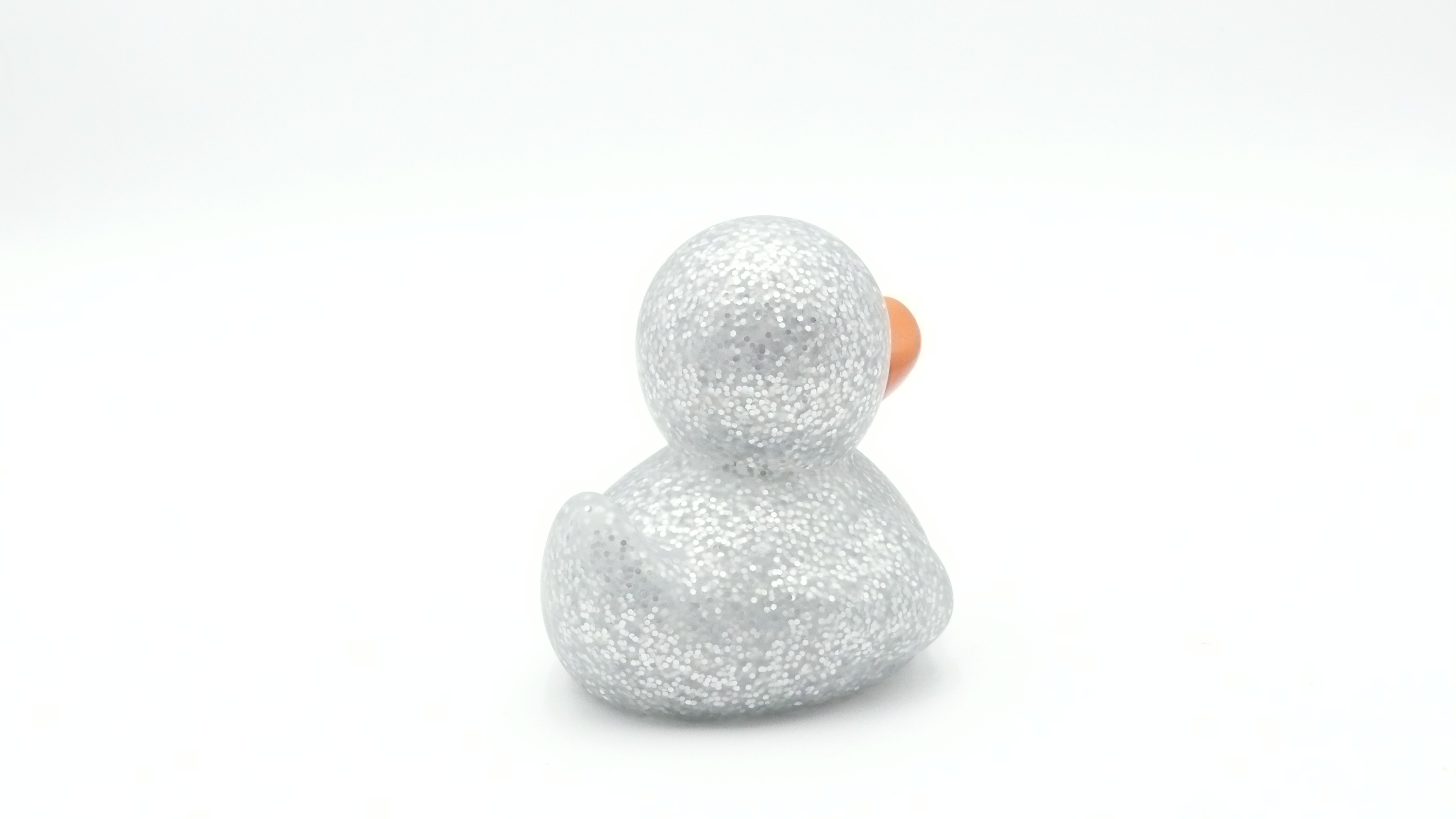 Badeente - Glitter, silber