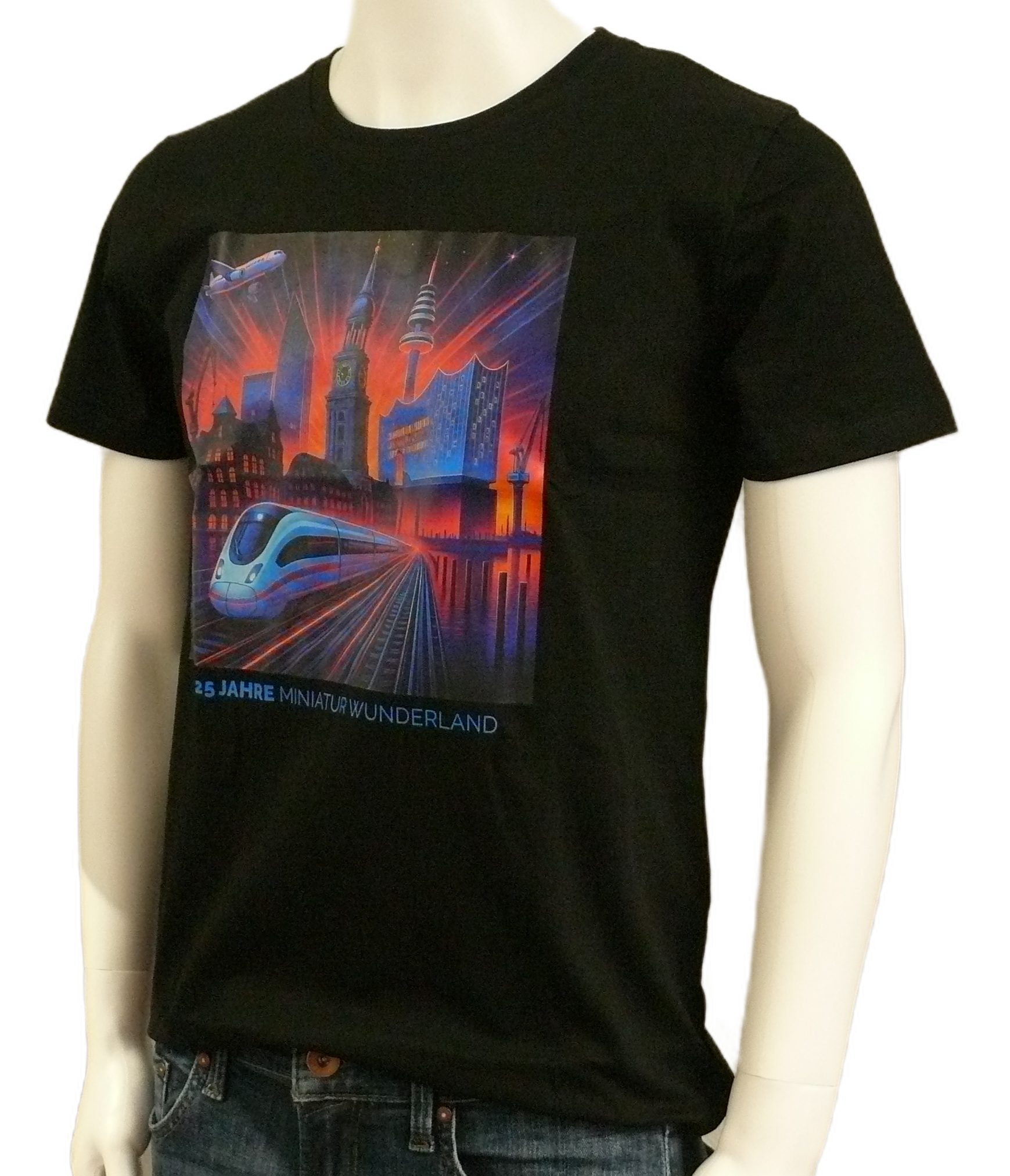 T-Shirt – 25 Years of Miniatur Wunderland – Neon