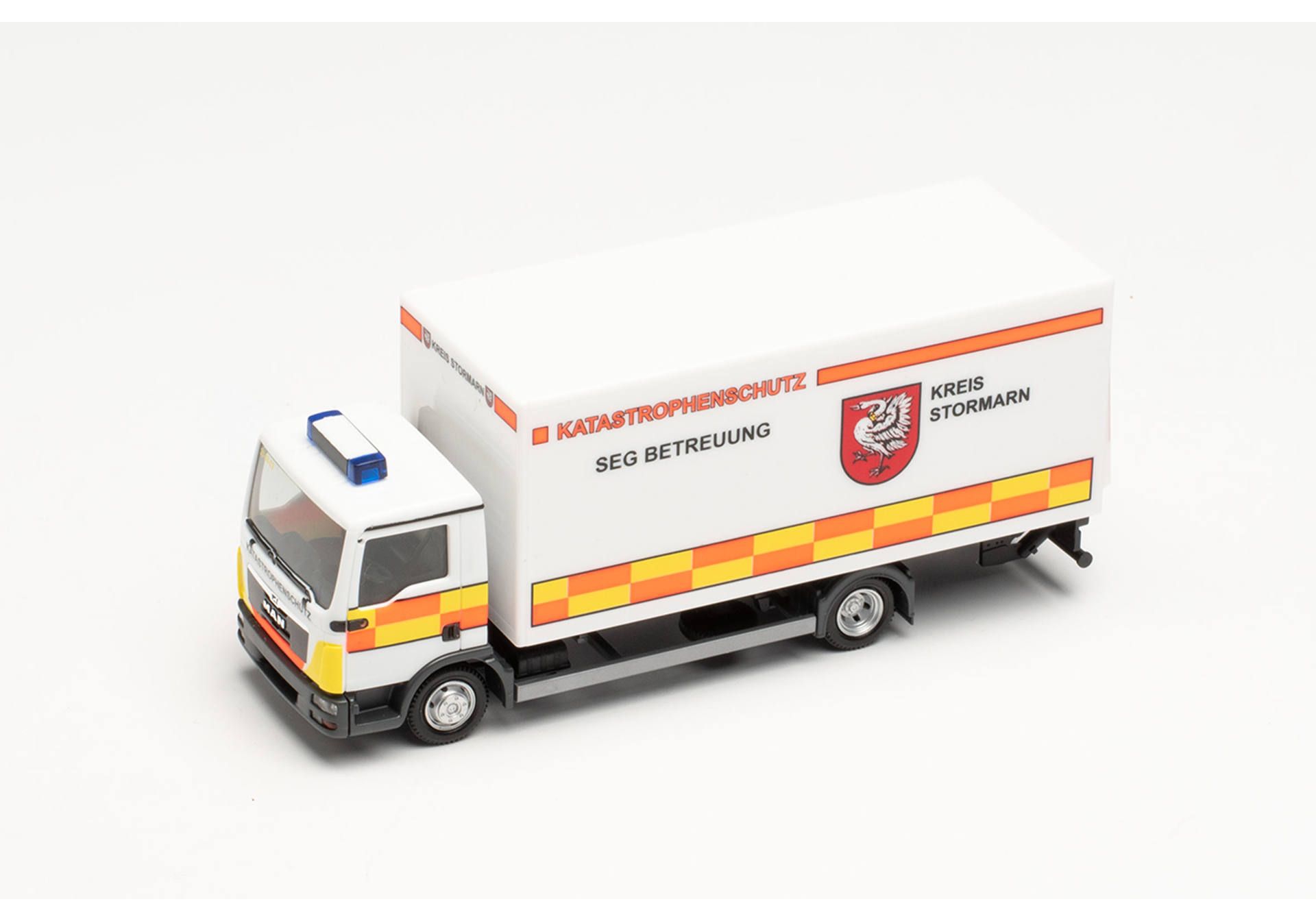Herpa 096560 MAN TGL Koffer-LKW Ladebord Stormarn Model H0 1:87