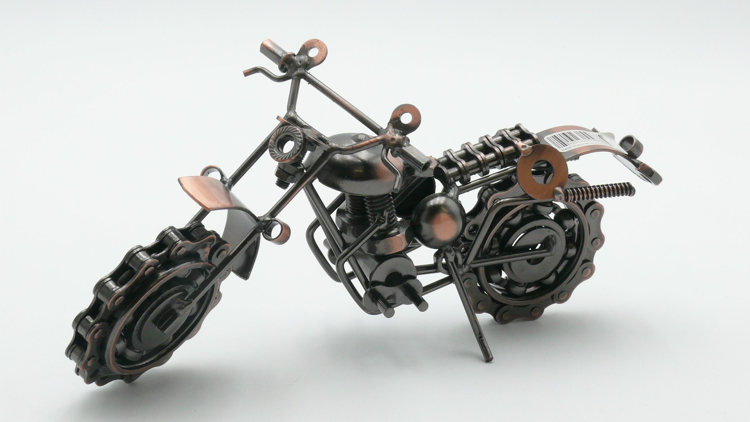 Metall Motorrad aus Schrauben - Cross