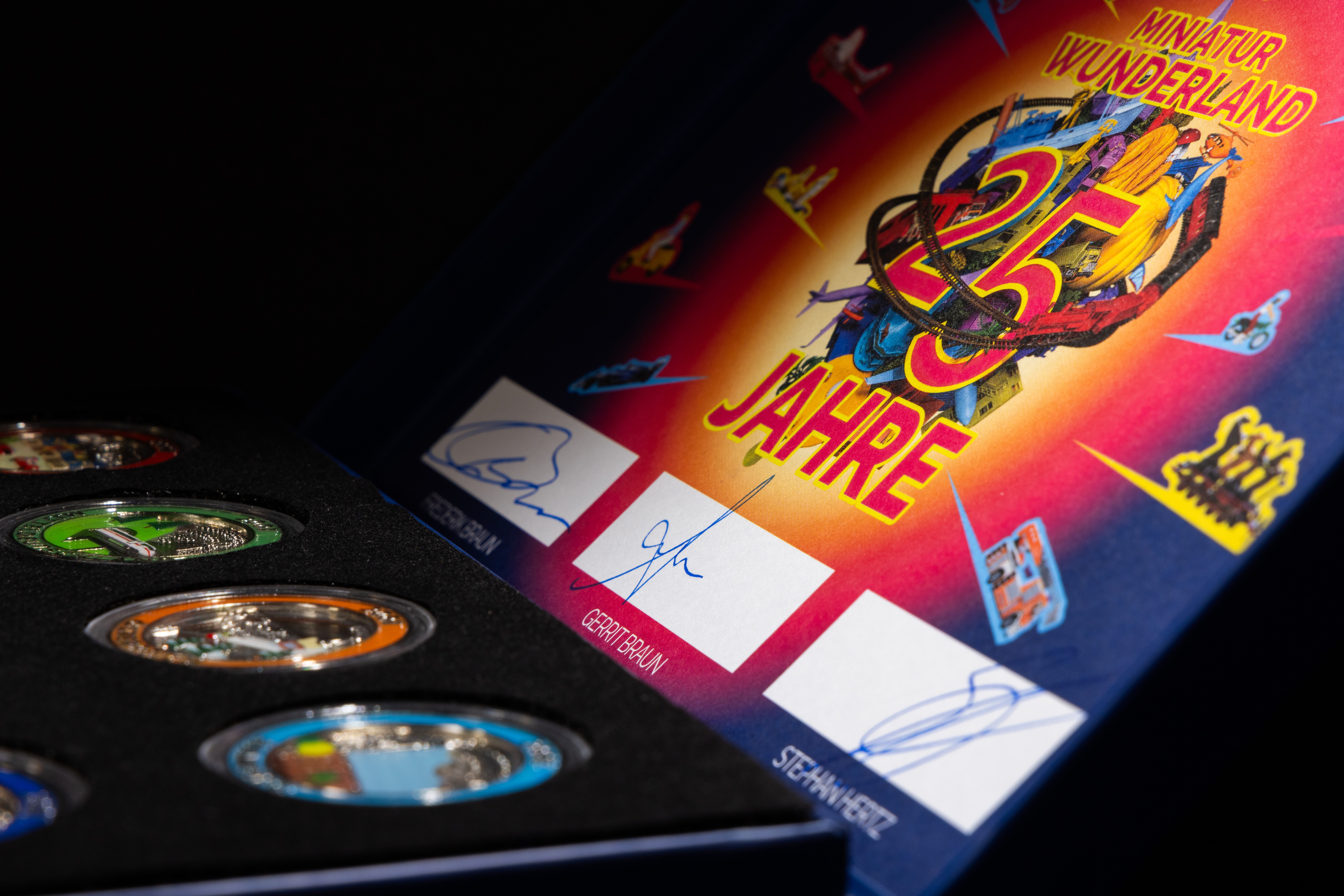 Anniversary Coin Set – "25 Years Miniatur Wunderland" – limited, numbered & hand-signed