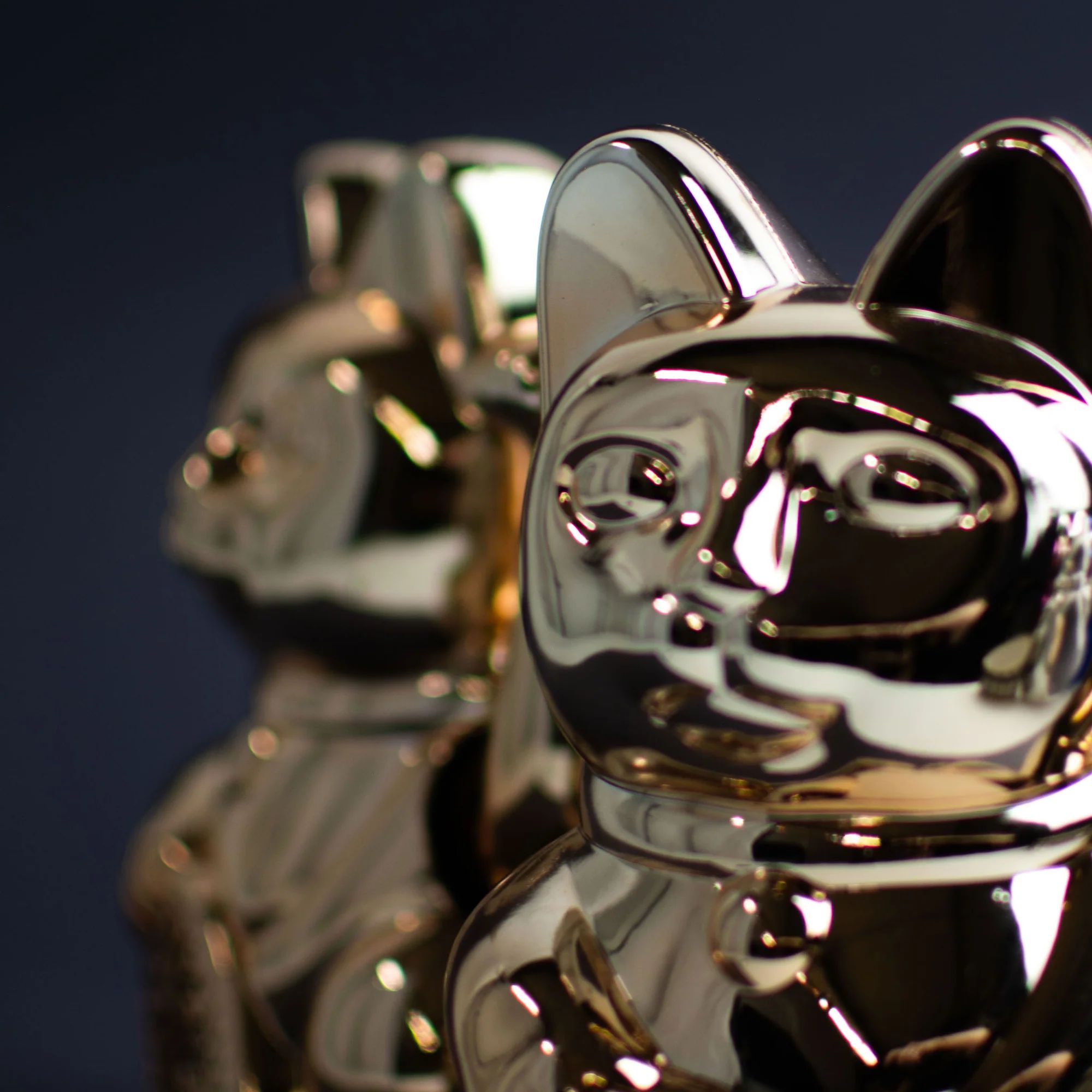 Lucky Cat / Maneki Neko | Cosmic Edition - Jupiter Shiny Platinum