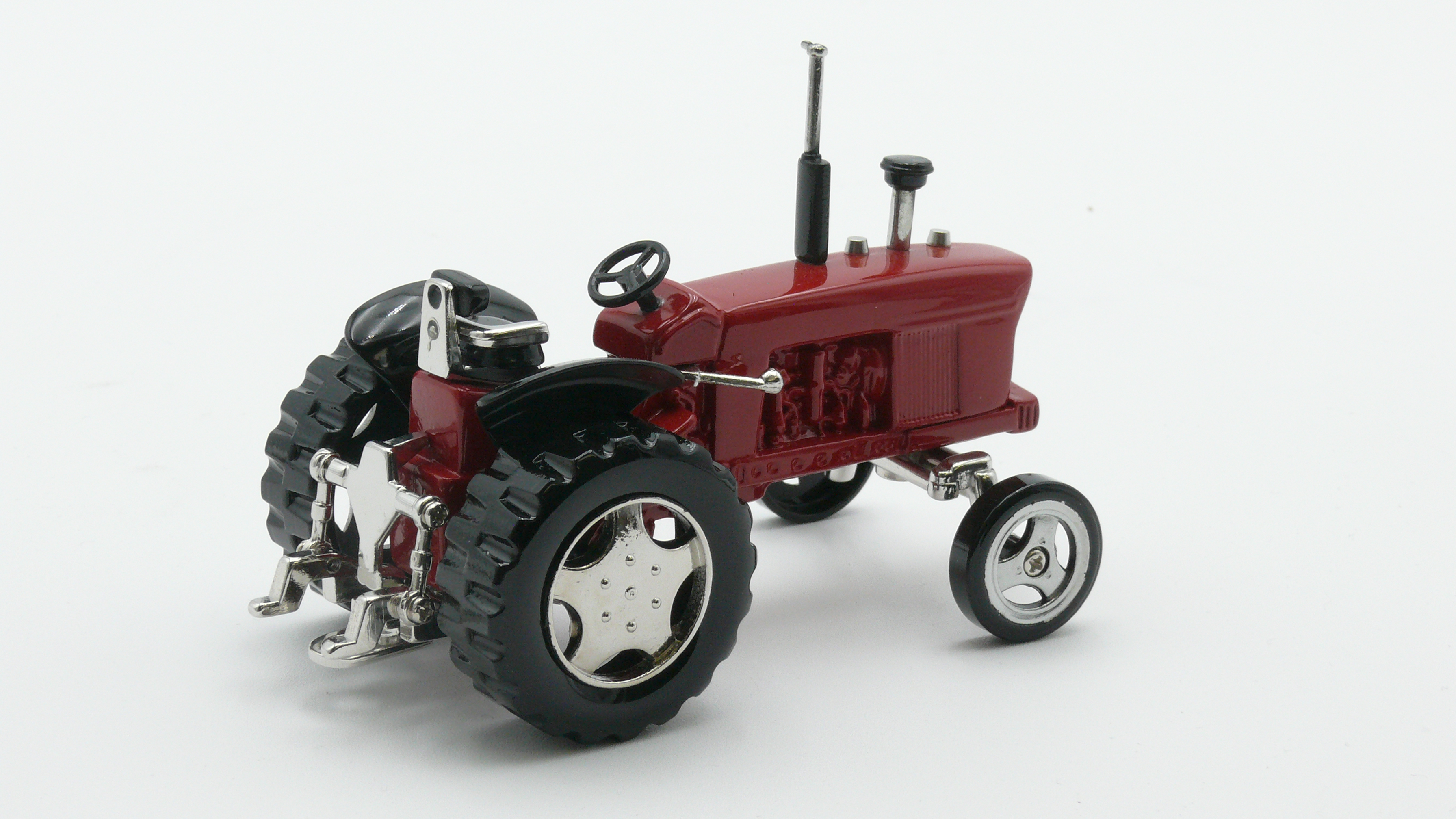 Miniature Red Tractor Clock