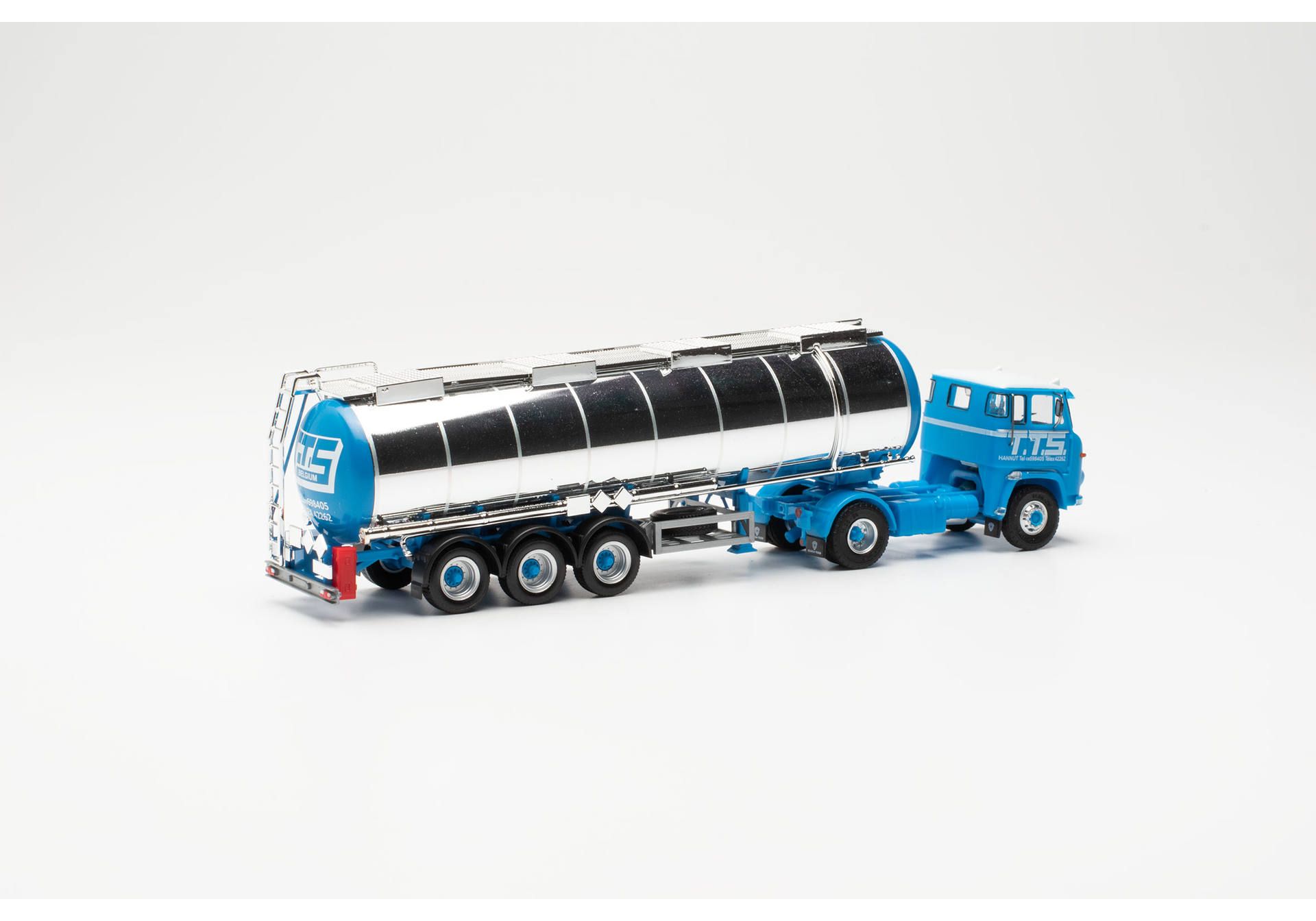 Herpa 87MBS026130 Scania LB 76 Tractor-Semitrailer "TTS" (Belgien/Hannut) 1:87