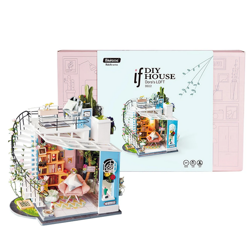 Model Kit – Dora's Loft – DG12 by Robotime