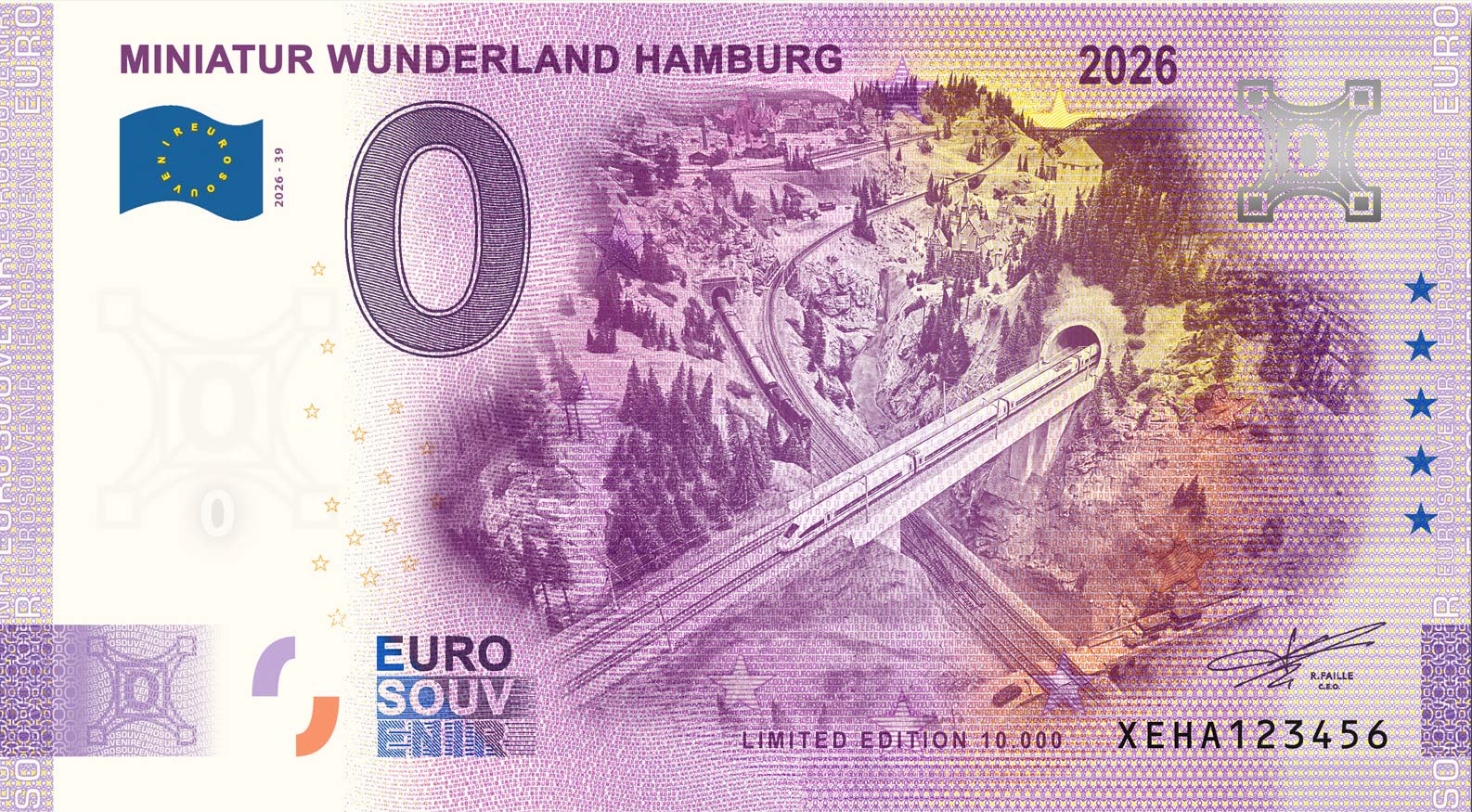 Euro souvenir note "Central Germany" (2026-39)