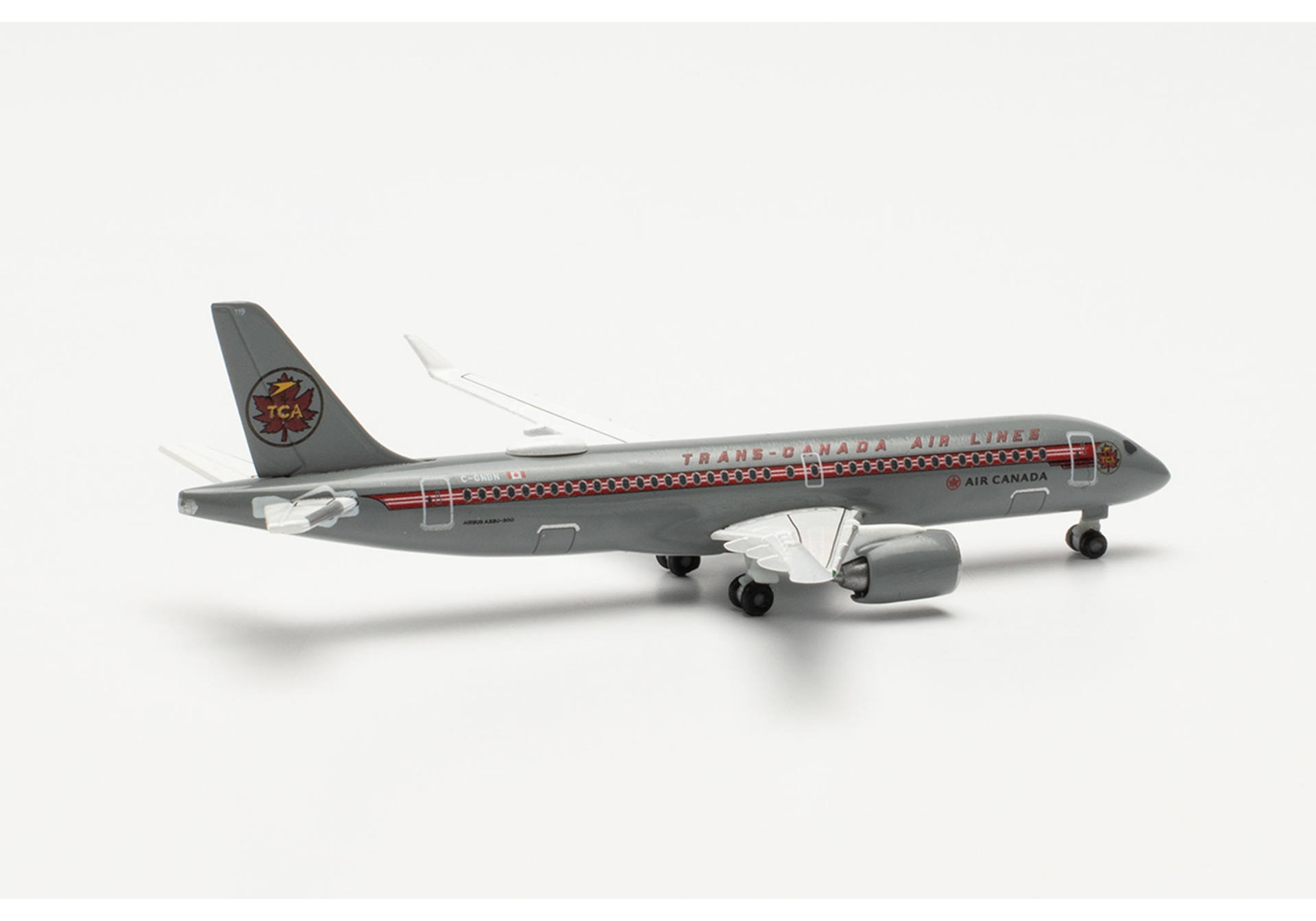 Herpa Wings 536158 Airbus A220-300 Trans Canada Air Lines "Retro Livery" 1:500