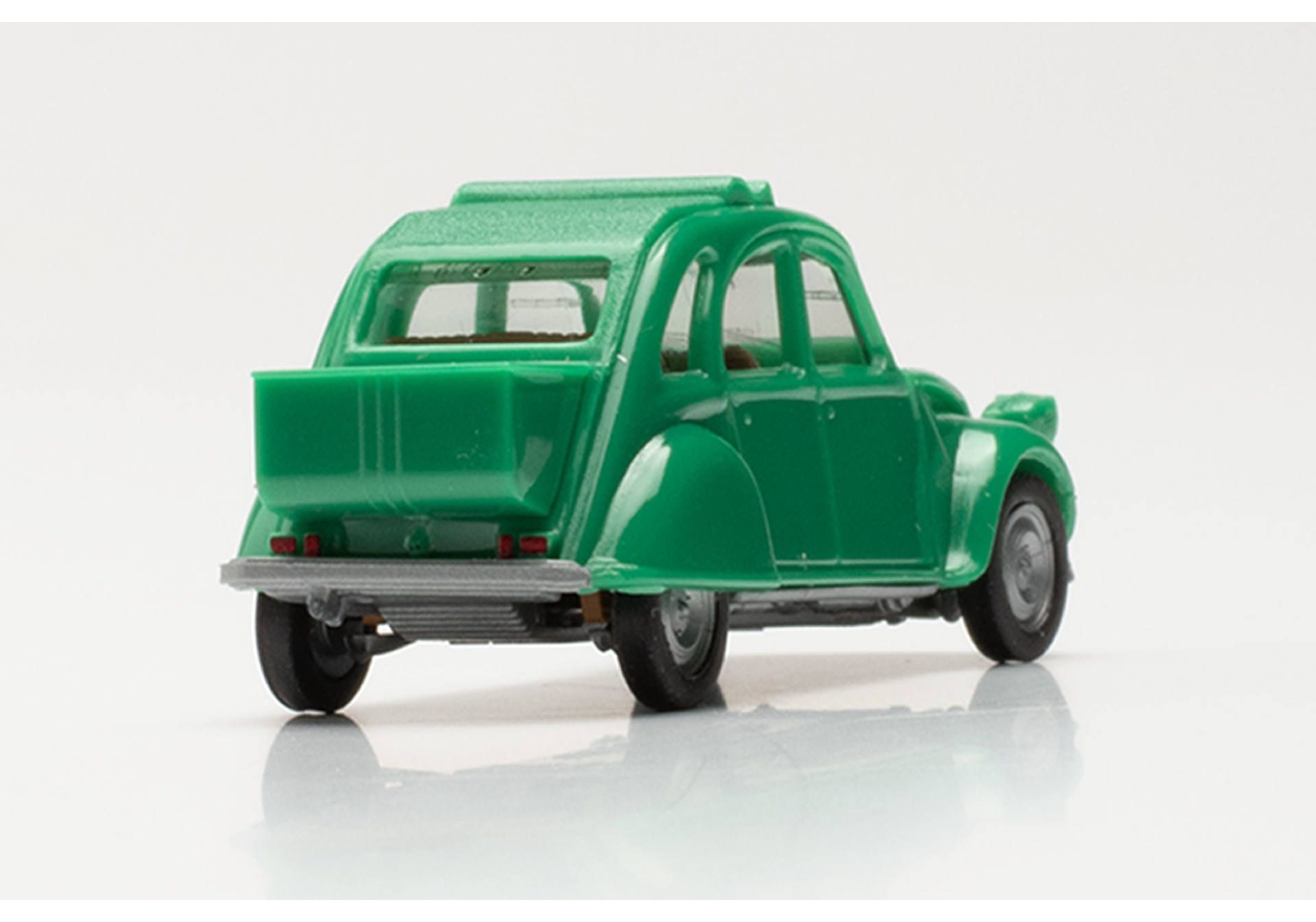 Herpa 027632-005 Citroen 2 CV m. Queue Modellfahrzeug H0 1:87