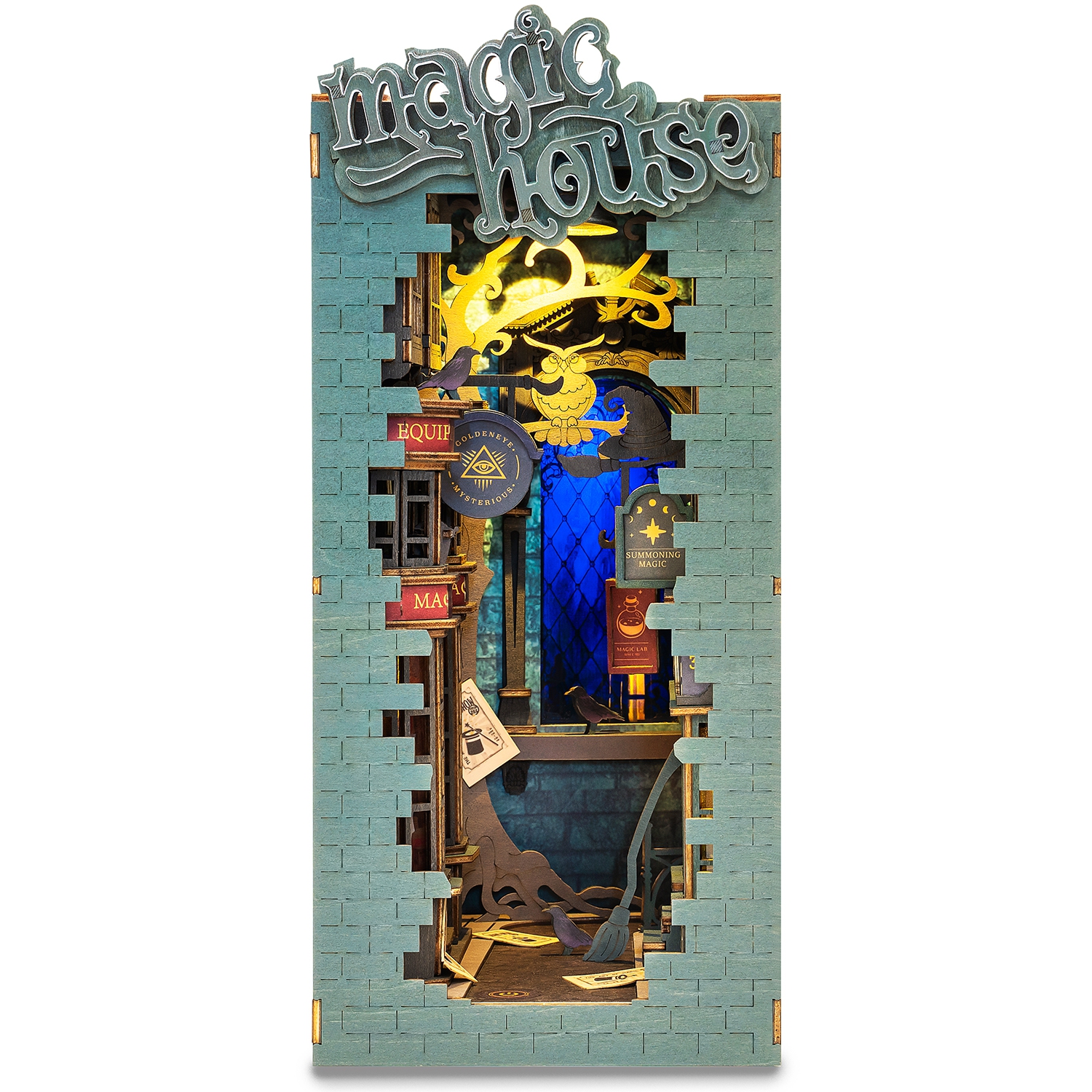 Holzbausatz / Book Nook - Magic House - TGB03