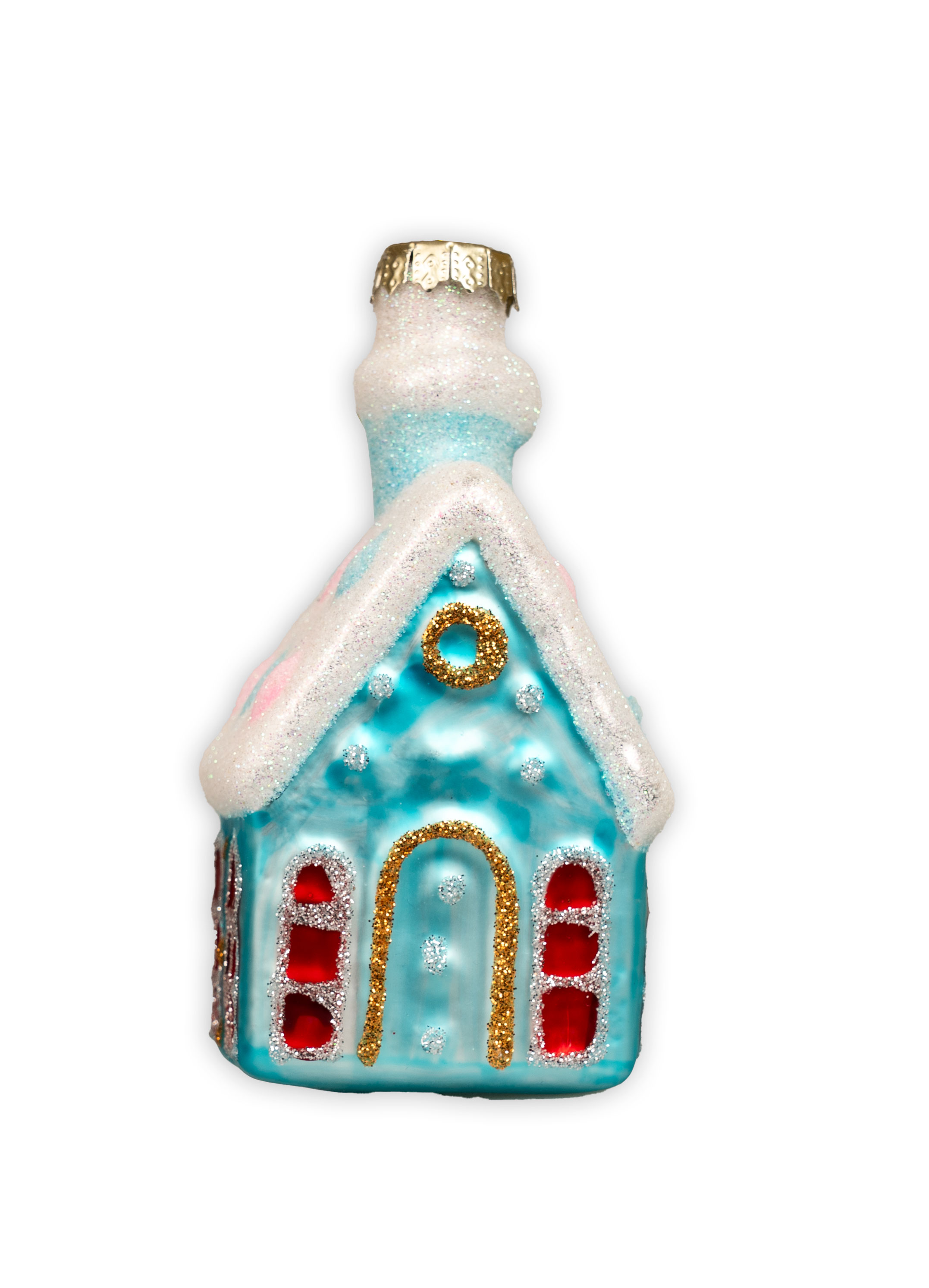 Christmas Tree Ornament – Light Blue House