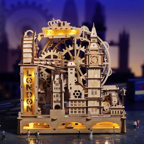 Wooden Marble Run – London Sightseeing Walk – EGB01 by Robotime