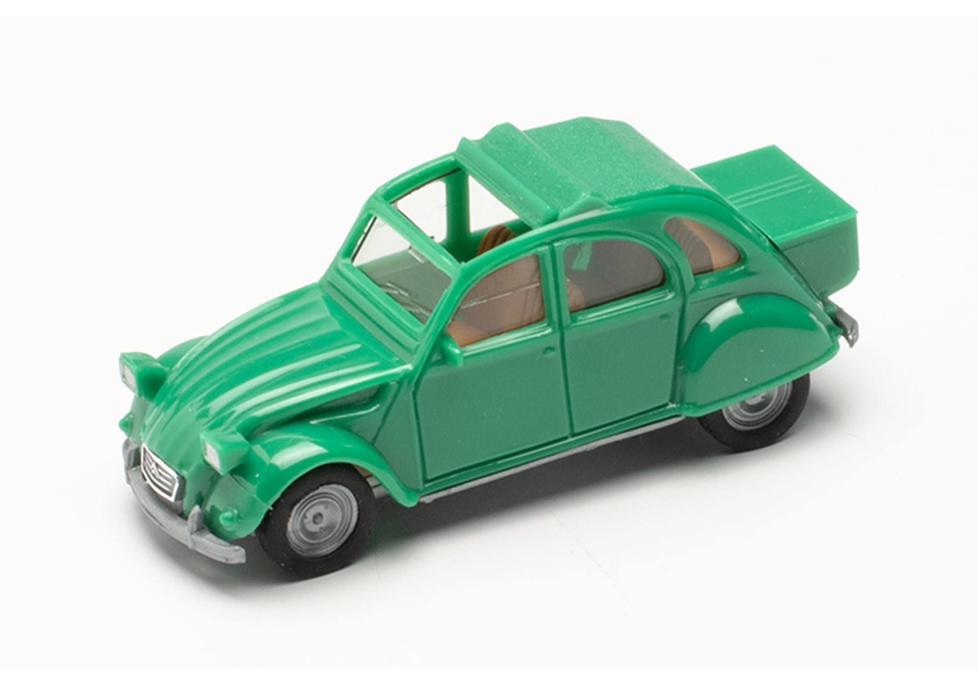 Herpa 027632-005 Citroen 2 CV m. Queue Modellfahrzeug H0 1:87