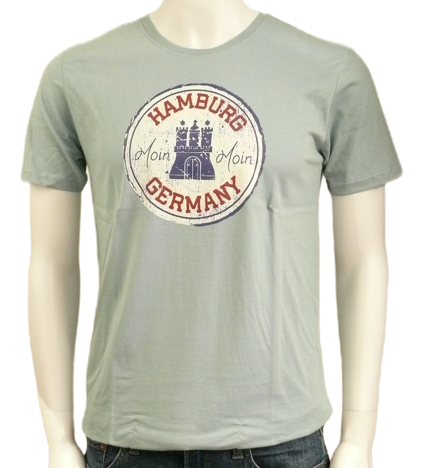 T-Shirt – Hamburg Germany Moin Moin, Grey
