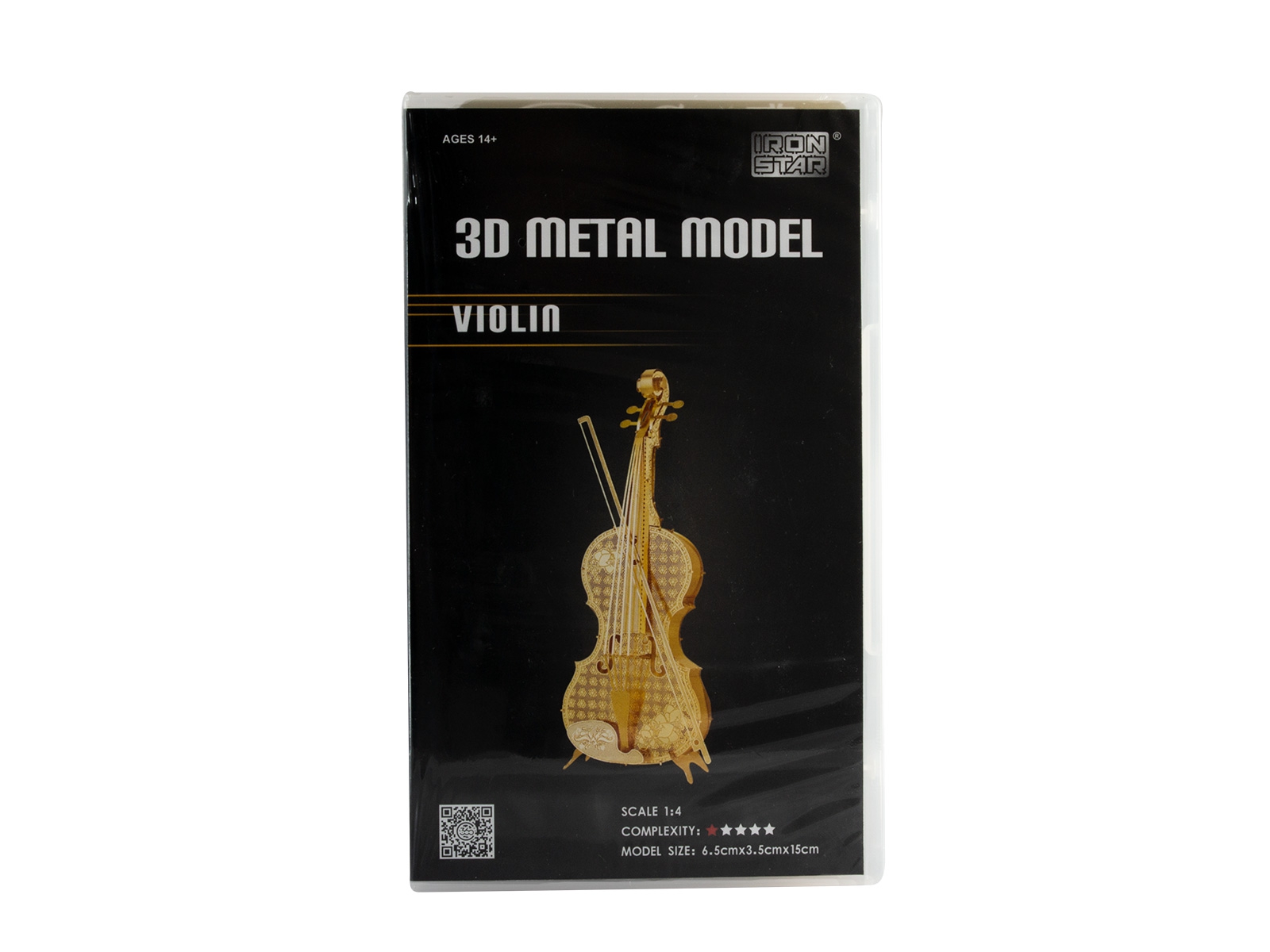 3D Metal Model Violin - Gold