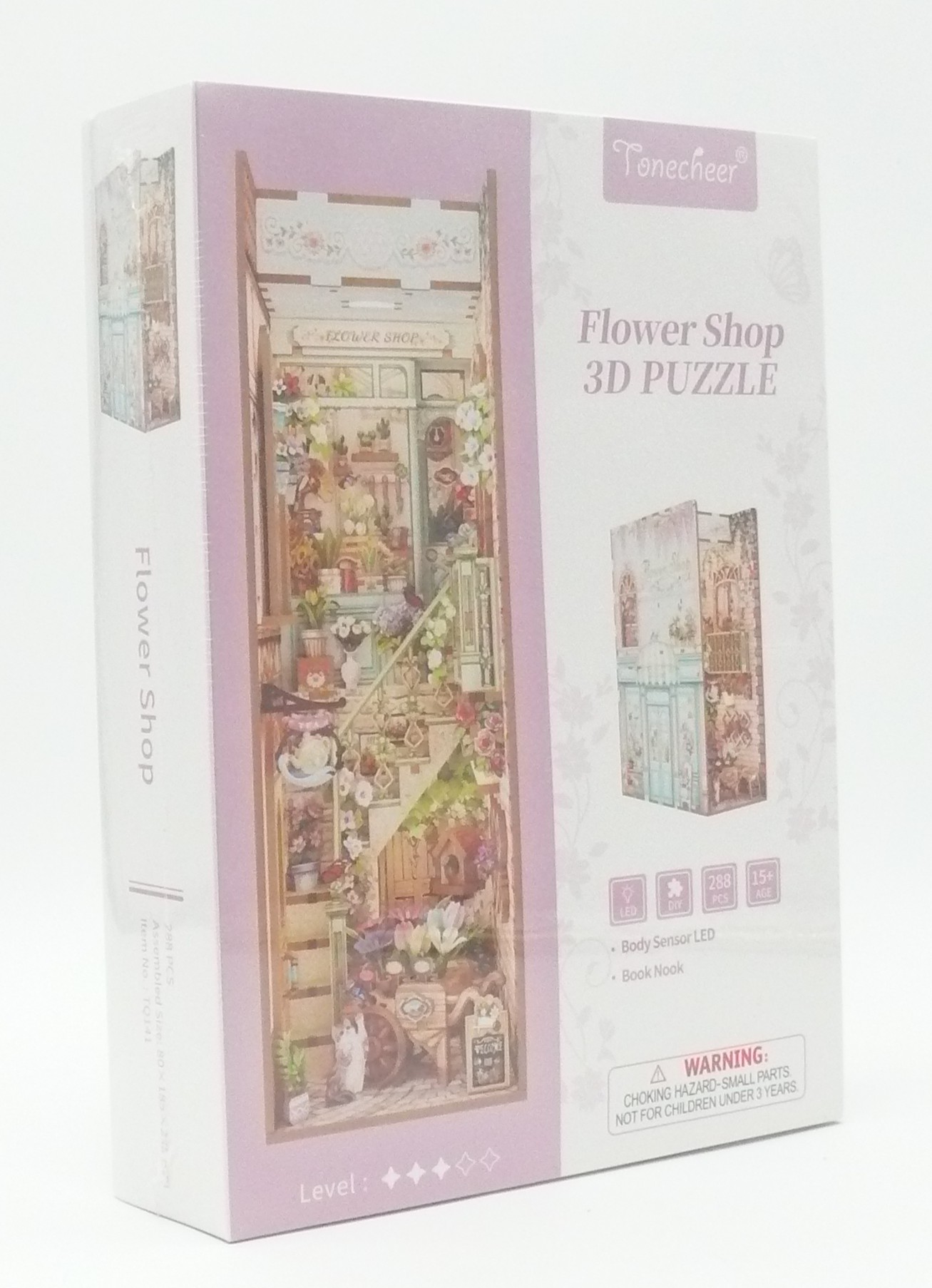 Wooden Model Kit / Book Nook – Flower Shop – TQ131 by Tonecheer