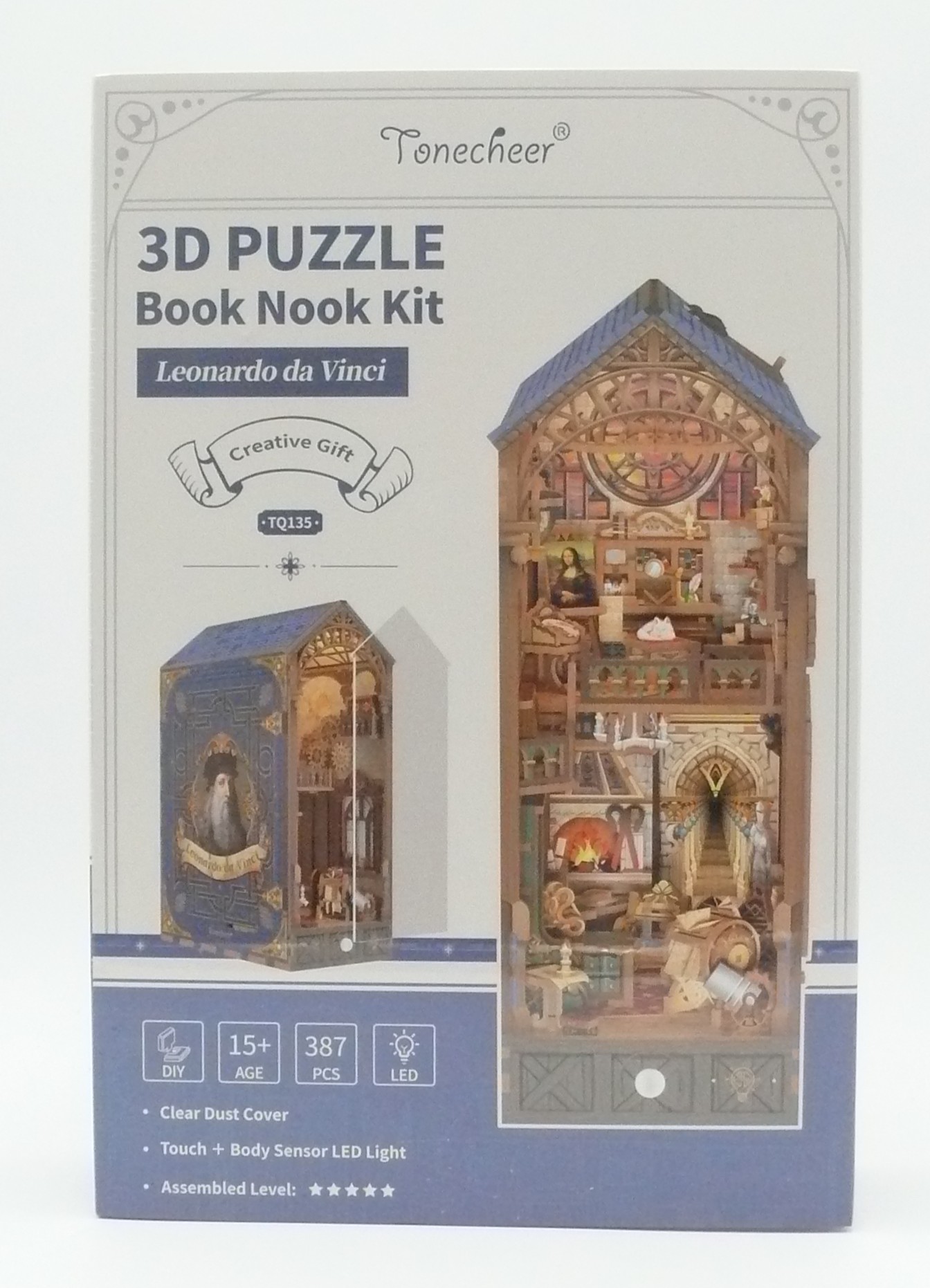 Holzbausatz / Book Nook - Leonardo da Vinci - TQ135 von Tonecheer