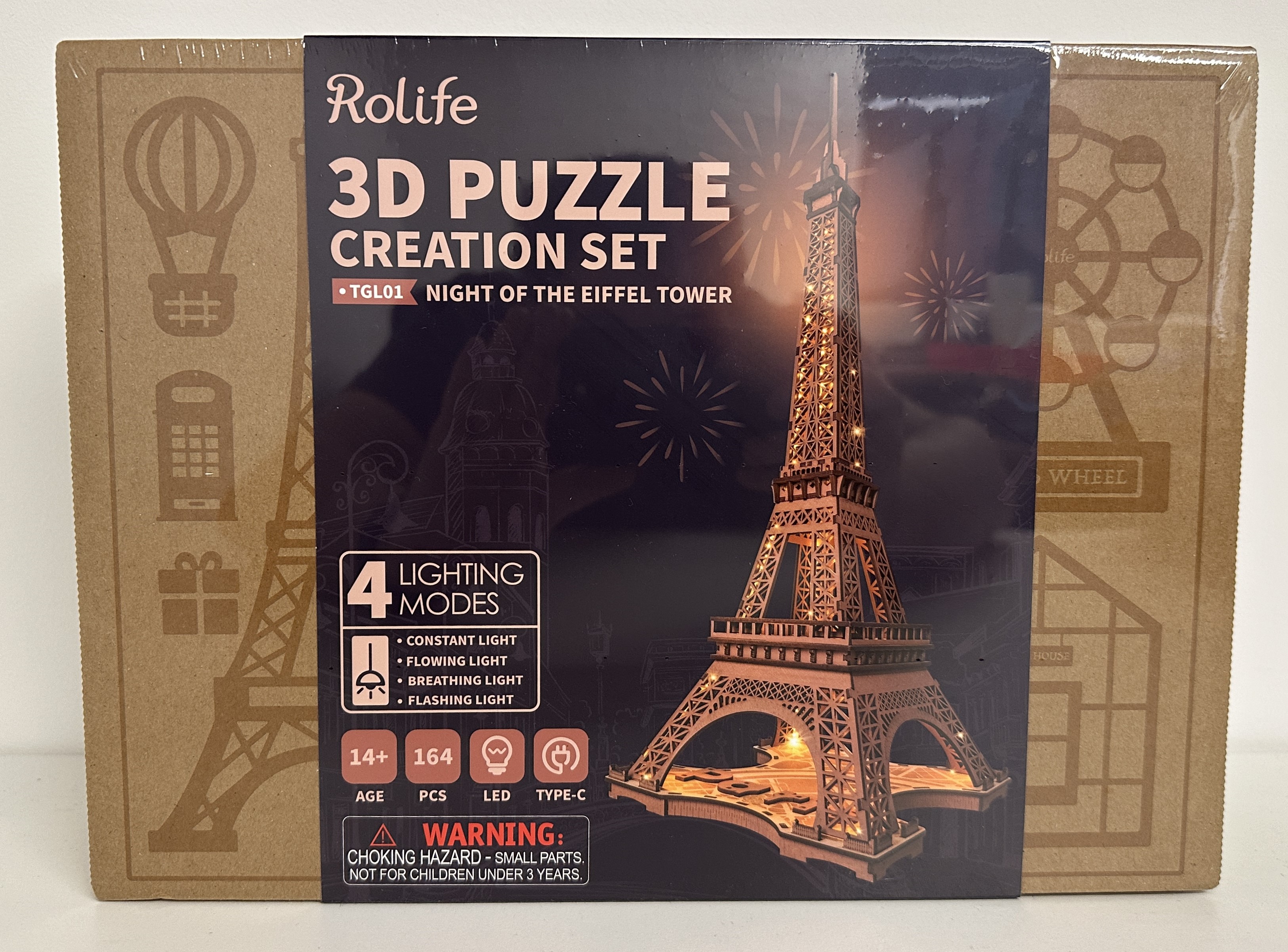 Holzbausatz - "Night of the Eiffel Tower"  TGL01 von Robotime