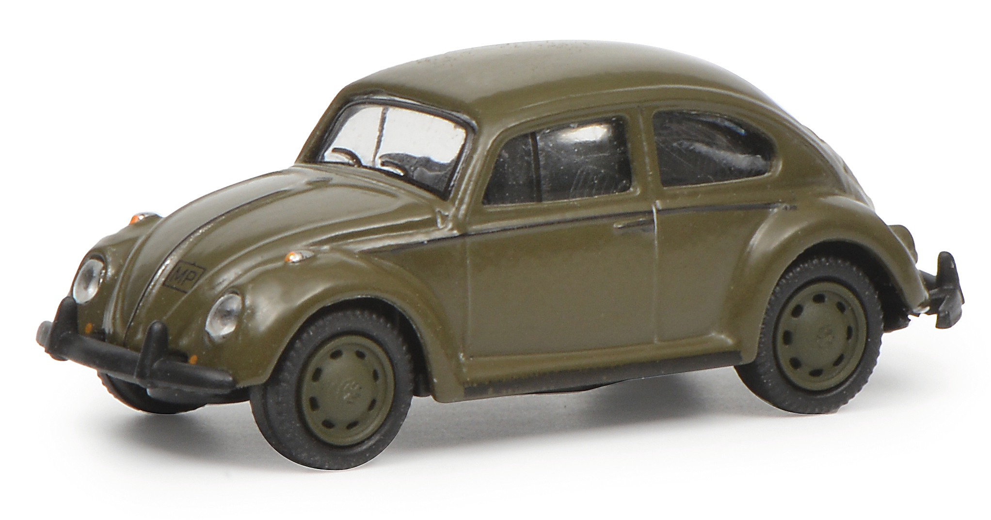 Schuco 452643100 VW Beetle 1200 - Bundeswehr, Olive Green 1:87
