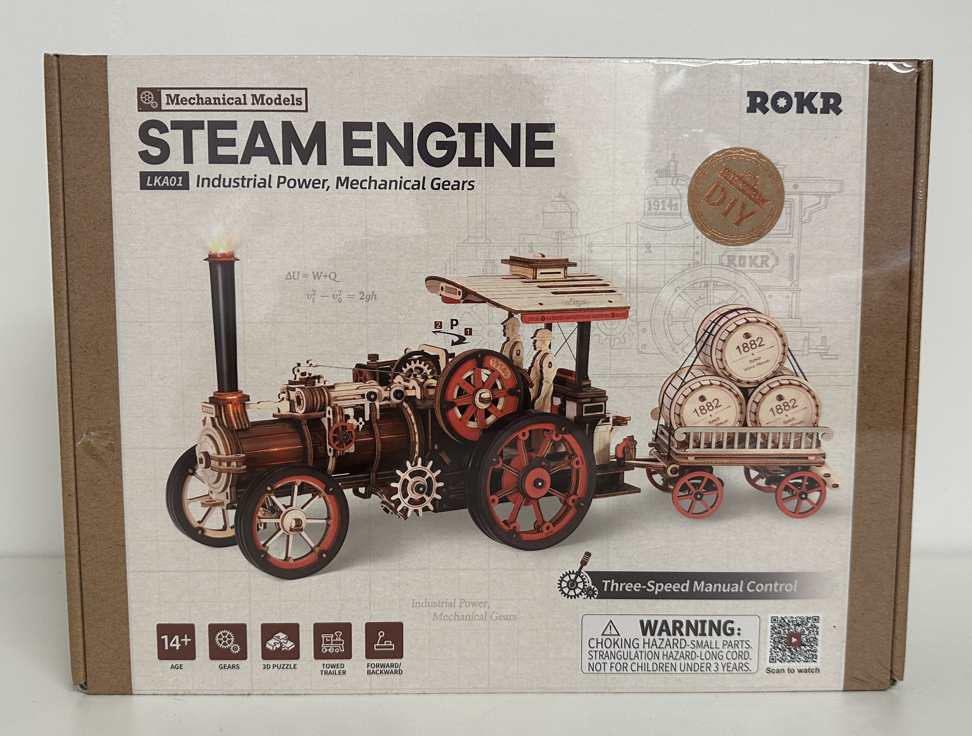 Holzbausatz - Steam Engine - LKA01 von Robotime
