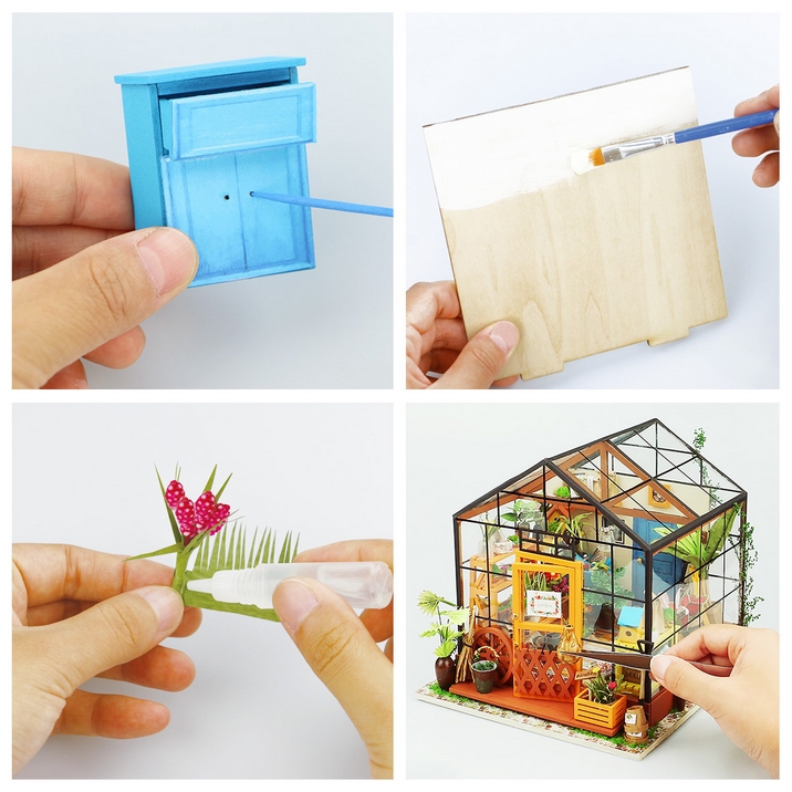 Model Kit – Cathy's Flower House – DG104 by Robotime