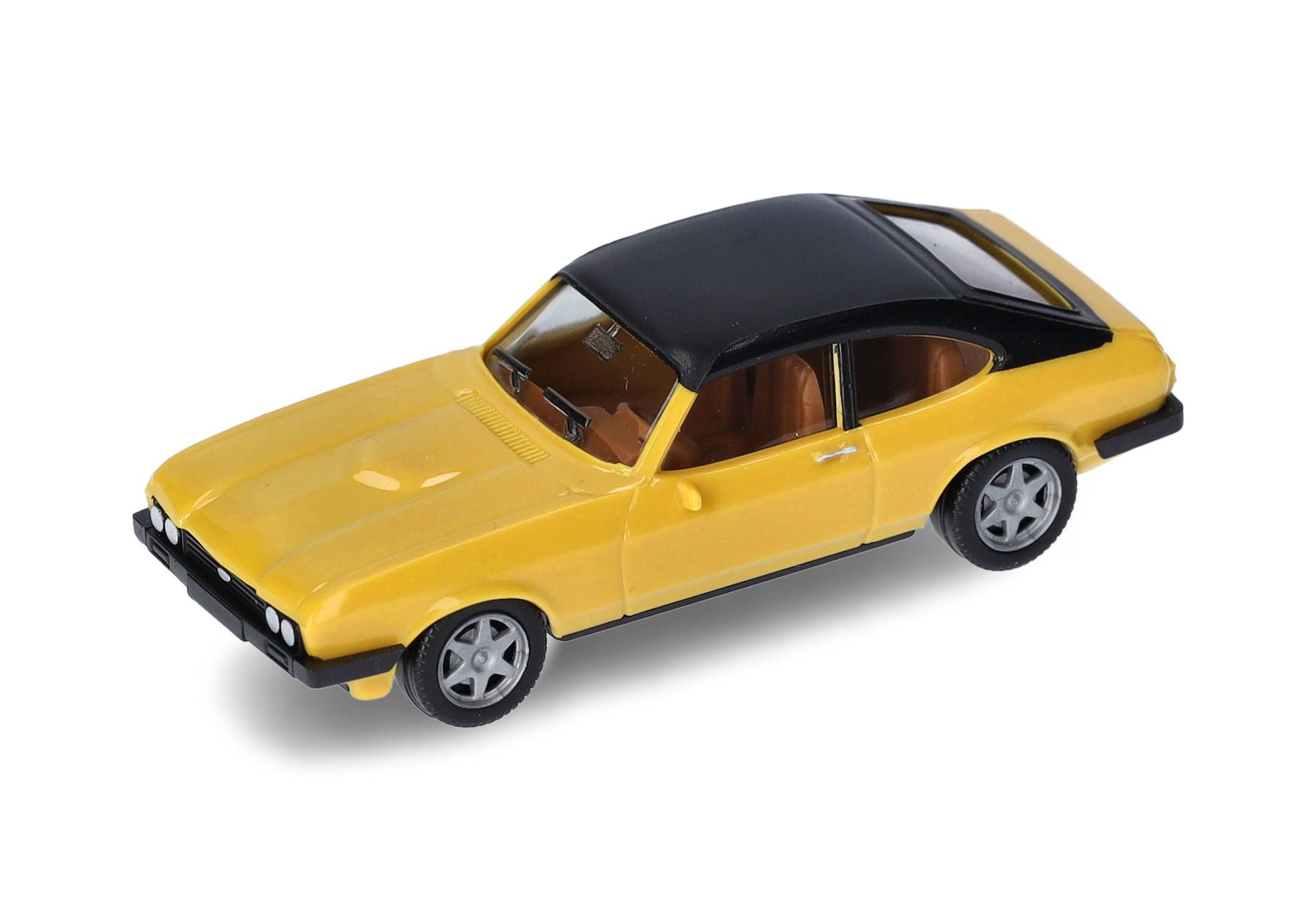 Herpa 420570-002 Ford Capri II with Vinyl Roof, Daytona Yellow 1:87