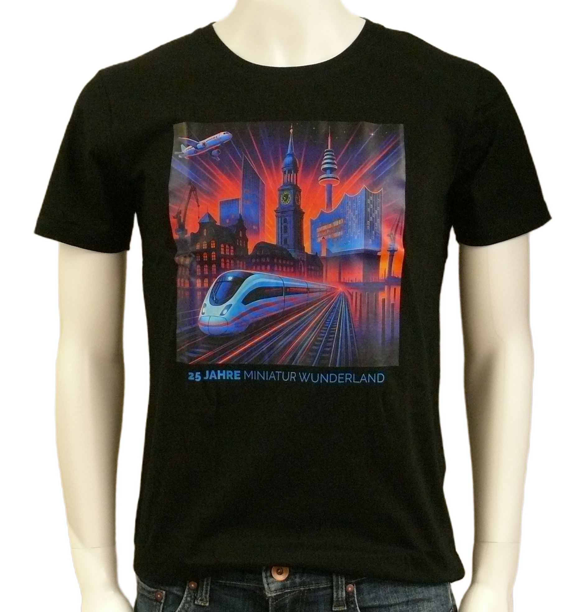 T-Shirt - 25 Jahre Miniatur Wunderland - Neon