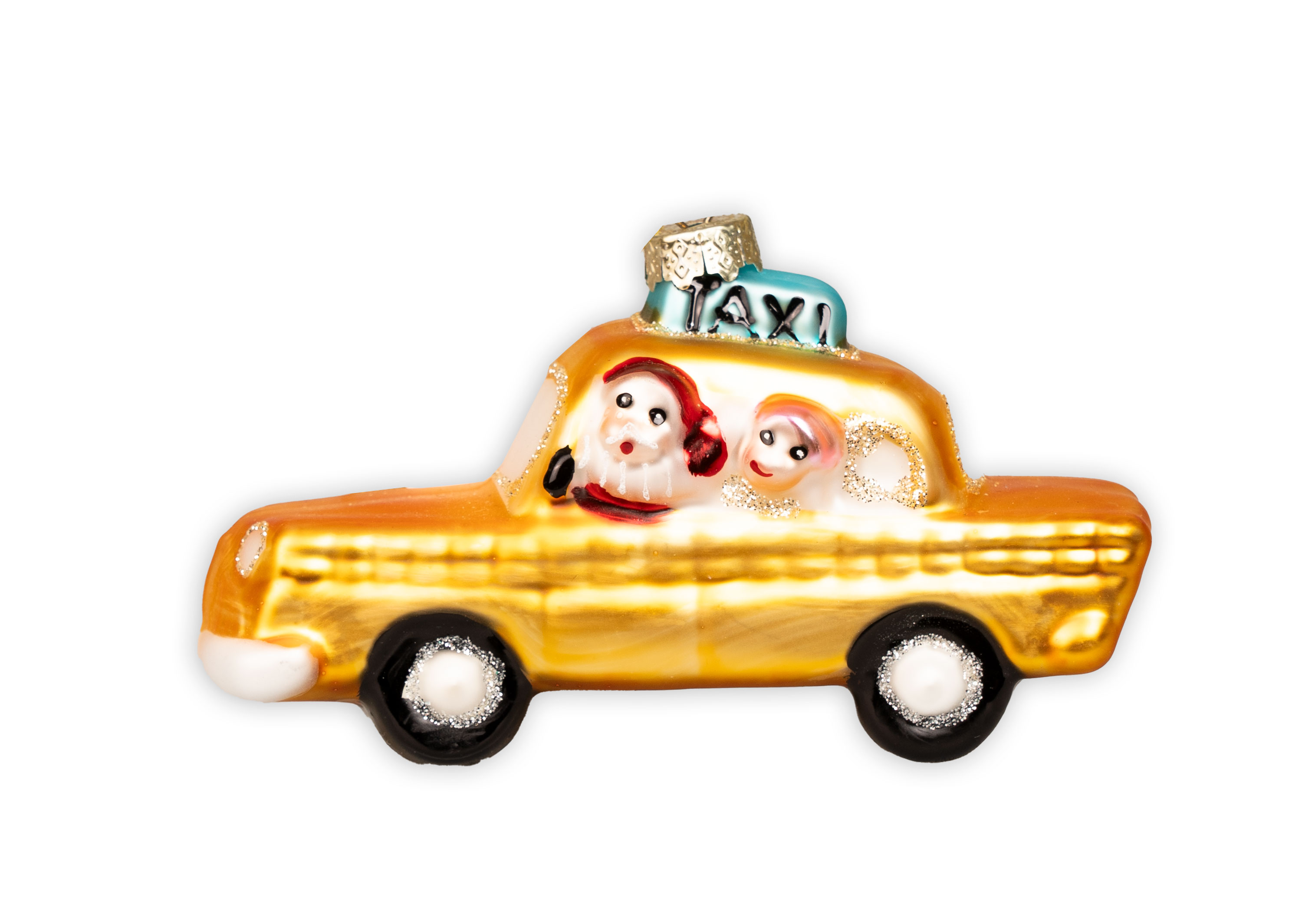 Christmas Tree Ornament – Gold Car