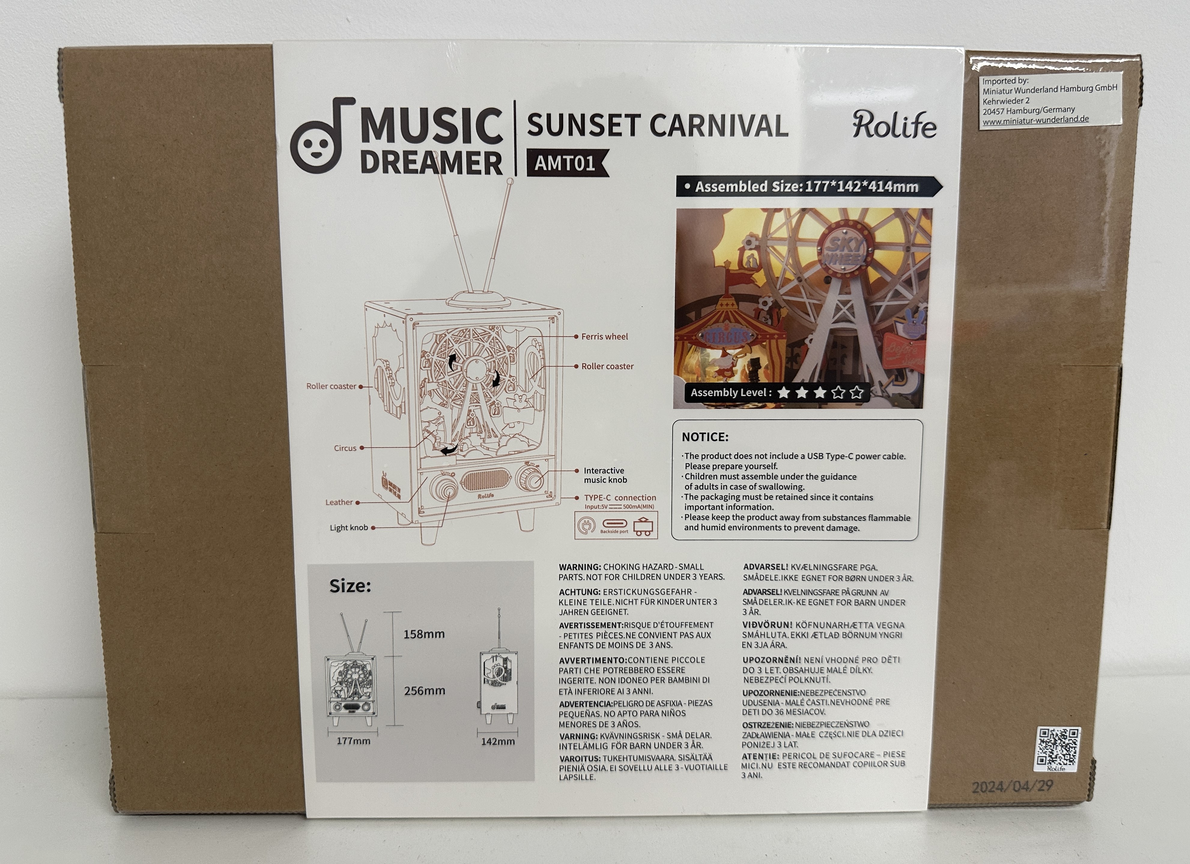Wooden Model Kit “Music Dreamer – Sunset Carnival” by Rolife