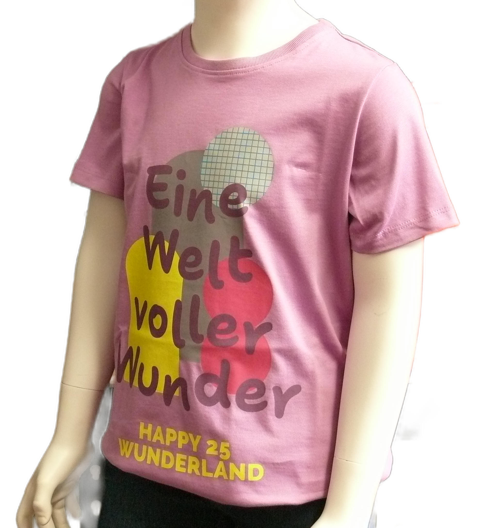 T-Shirt Kids– 25 Years of Miniatur Wunderland – World of Wonder, pink