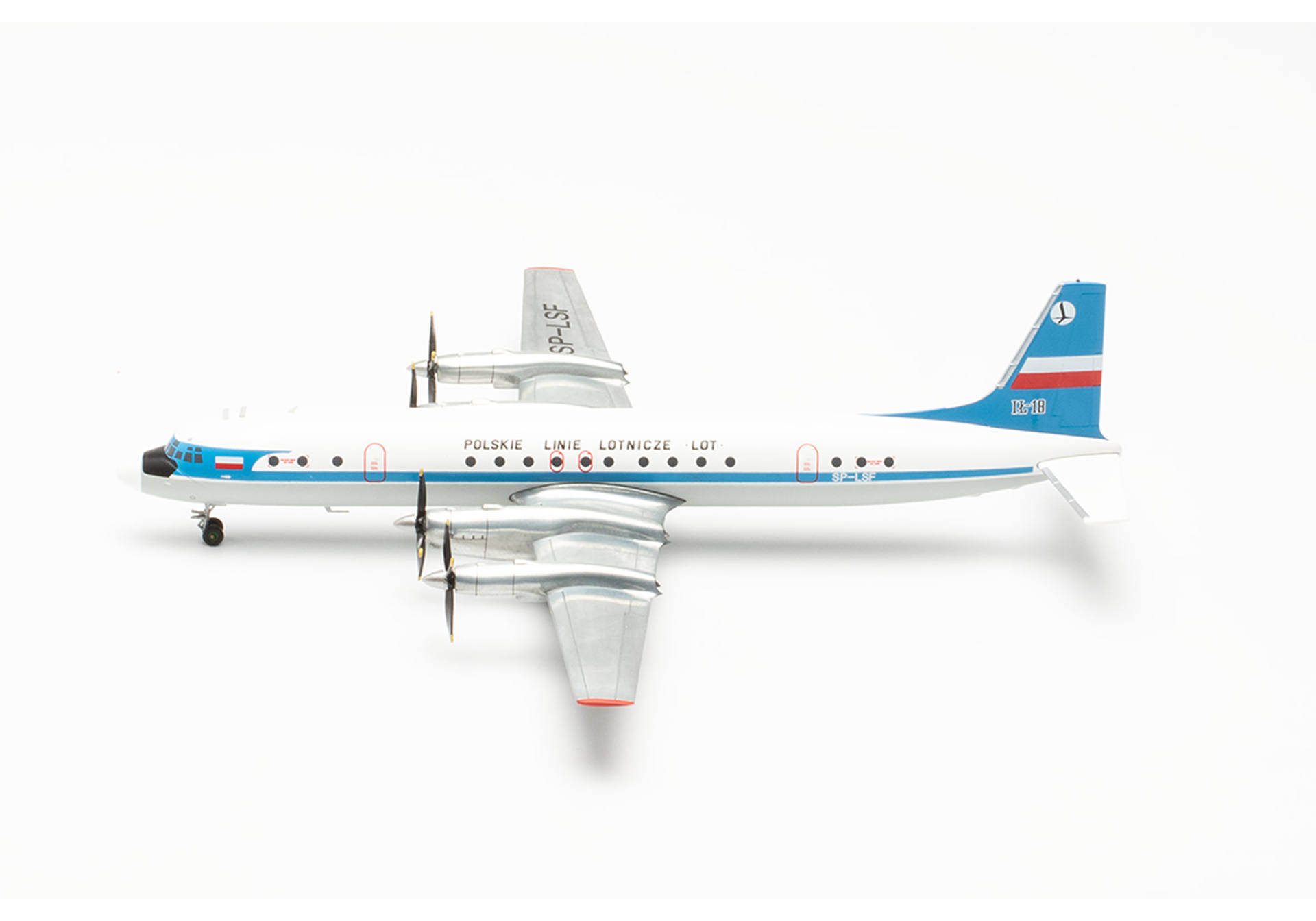 Herpa 572446 LOT Polish Airlines Ilyushin IL-18 – SP-LSF 1:200