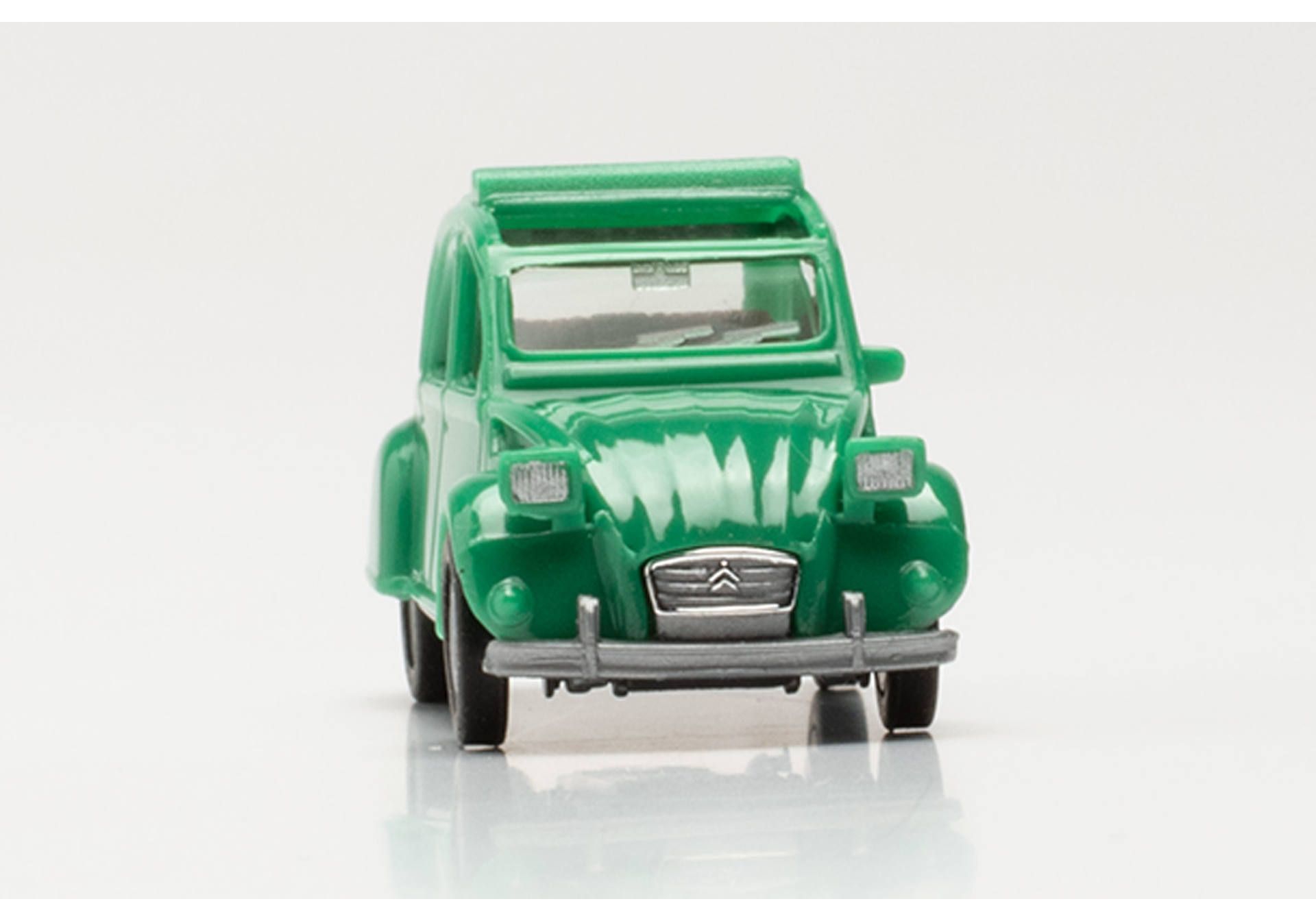 Herpa 027632-005 Citroen 2 CV m. Queue Modellfahrzeug H0 1:87