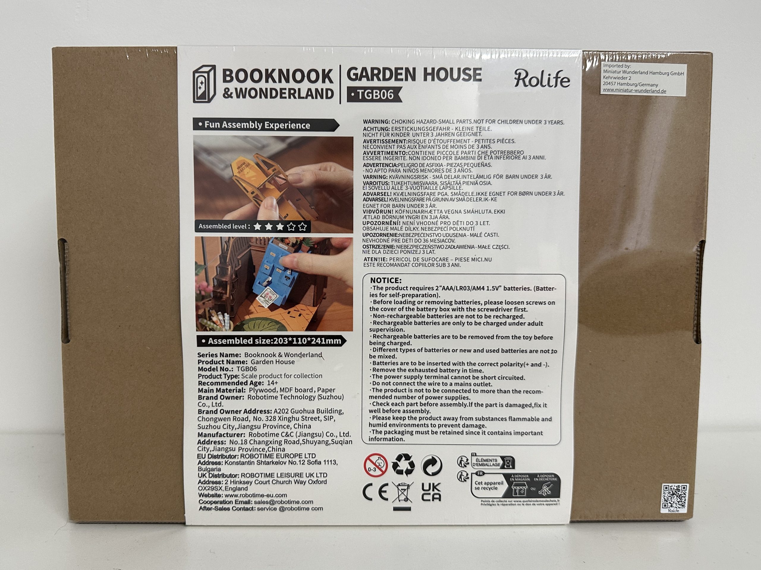 Holzbausatz / Book Nook -  Garden House - TGB6 von Robotime